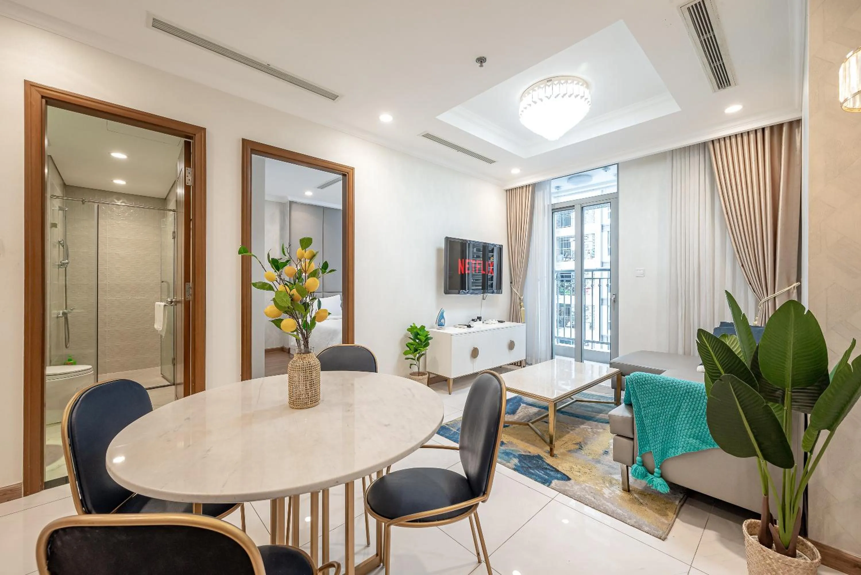 TV and multimedia in CeLaVie Serviced Apartment - The Vinhomes and Landmark