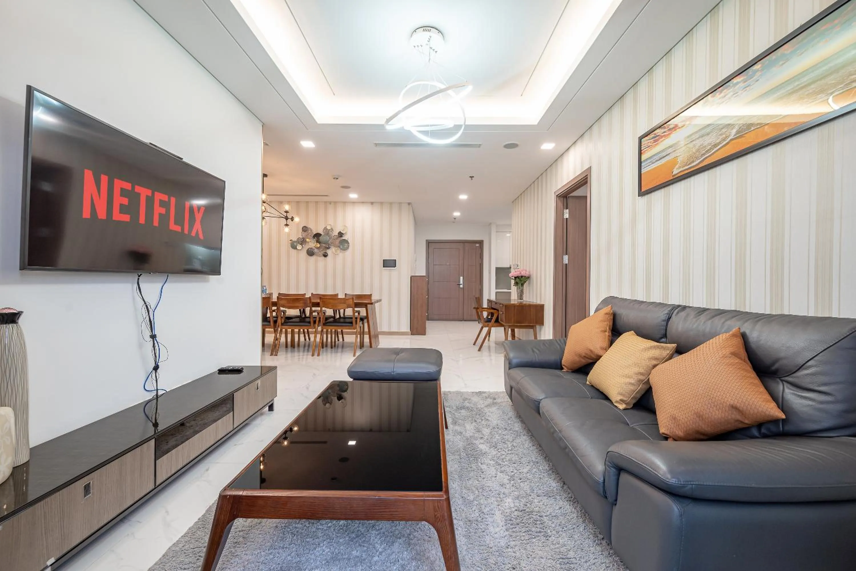 TV and multimedia in CeLaVie Serviced Apartment - The Vinhomes and Landmark