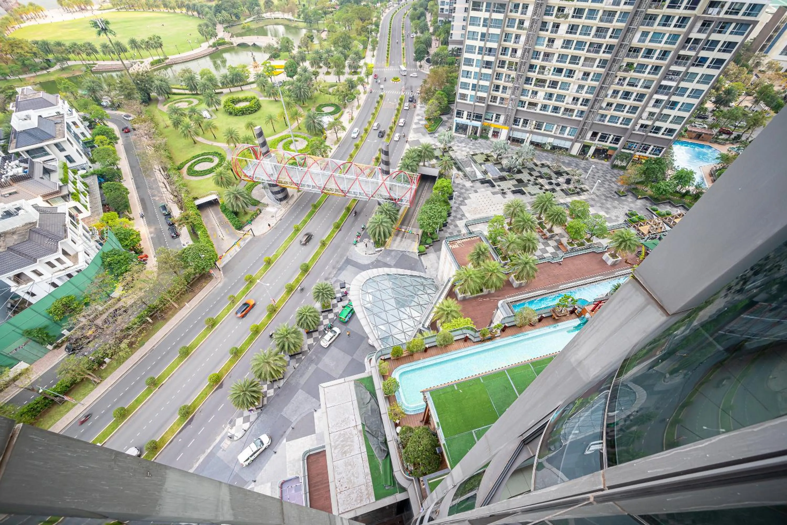 City view in CeLaVie Serviced Apartment - The Vinhomes and Landmark