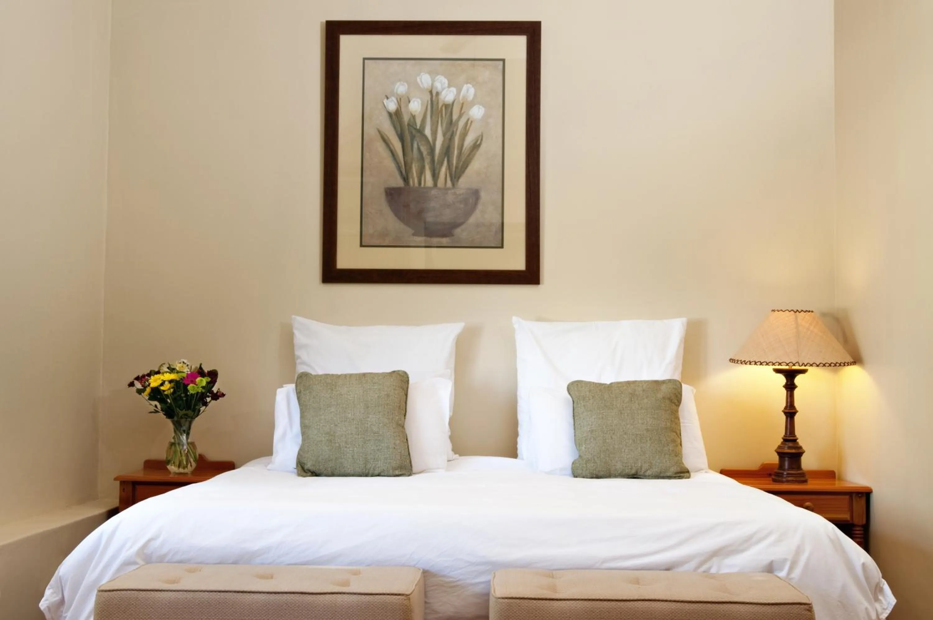 Decorative detail, Bed in Ongegund Lodge