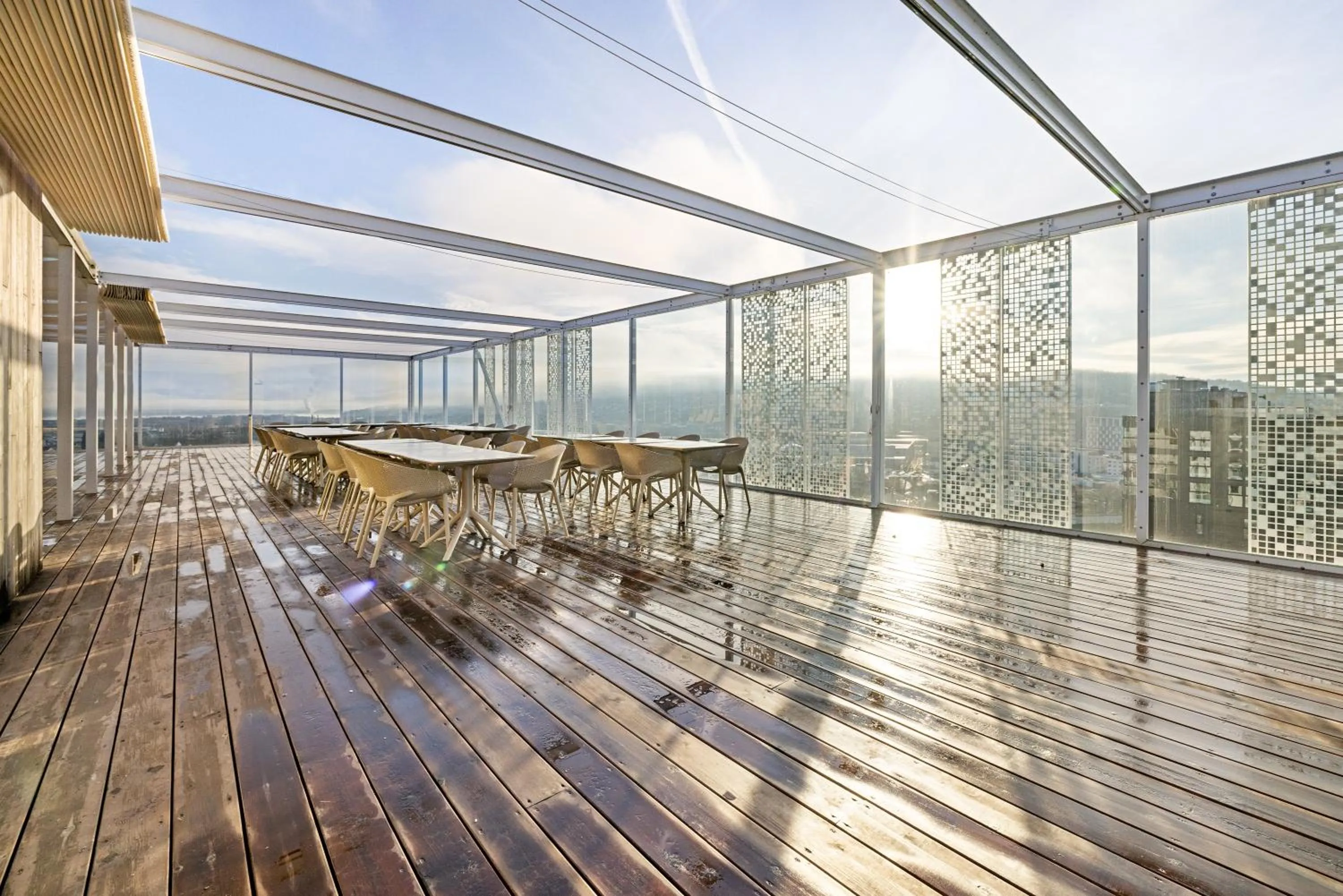 Balcony/Terrace in LUX Hotel Apartments Lillestrøm