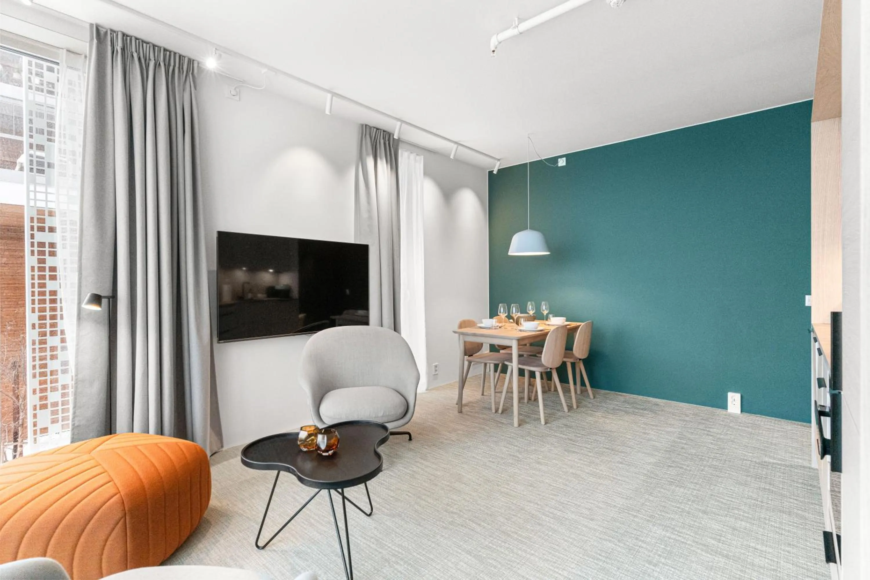 Living room in LUX Hotel Apartments Lillestrøm