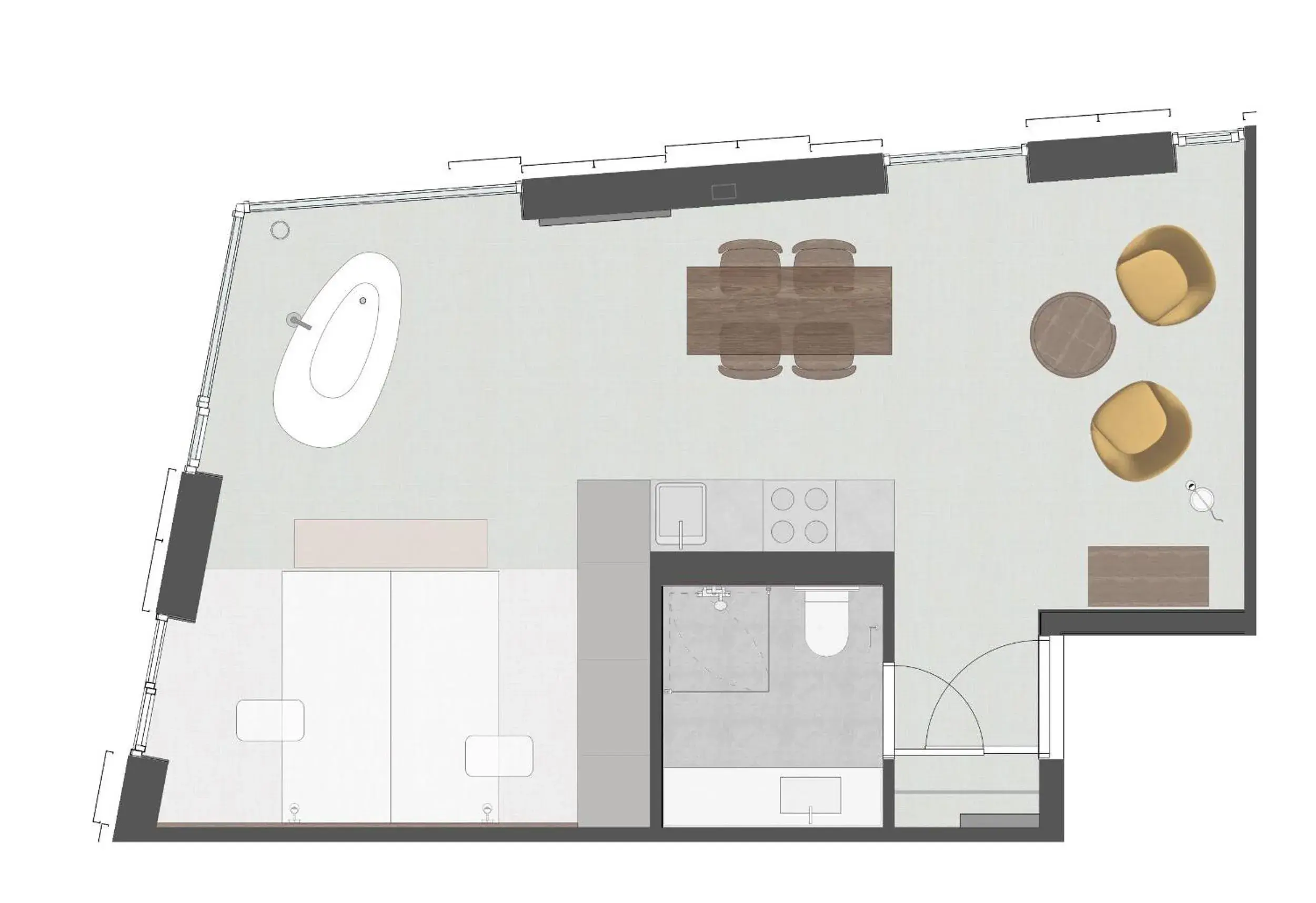 Floor plan in LUX Hotel Apartments Lillestrøm Floor plan in LUX Hotel Apartments Lillestrøm