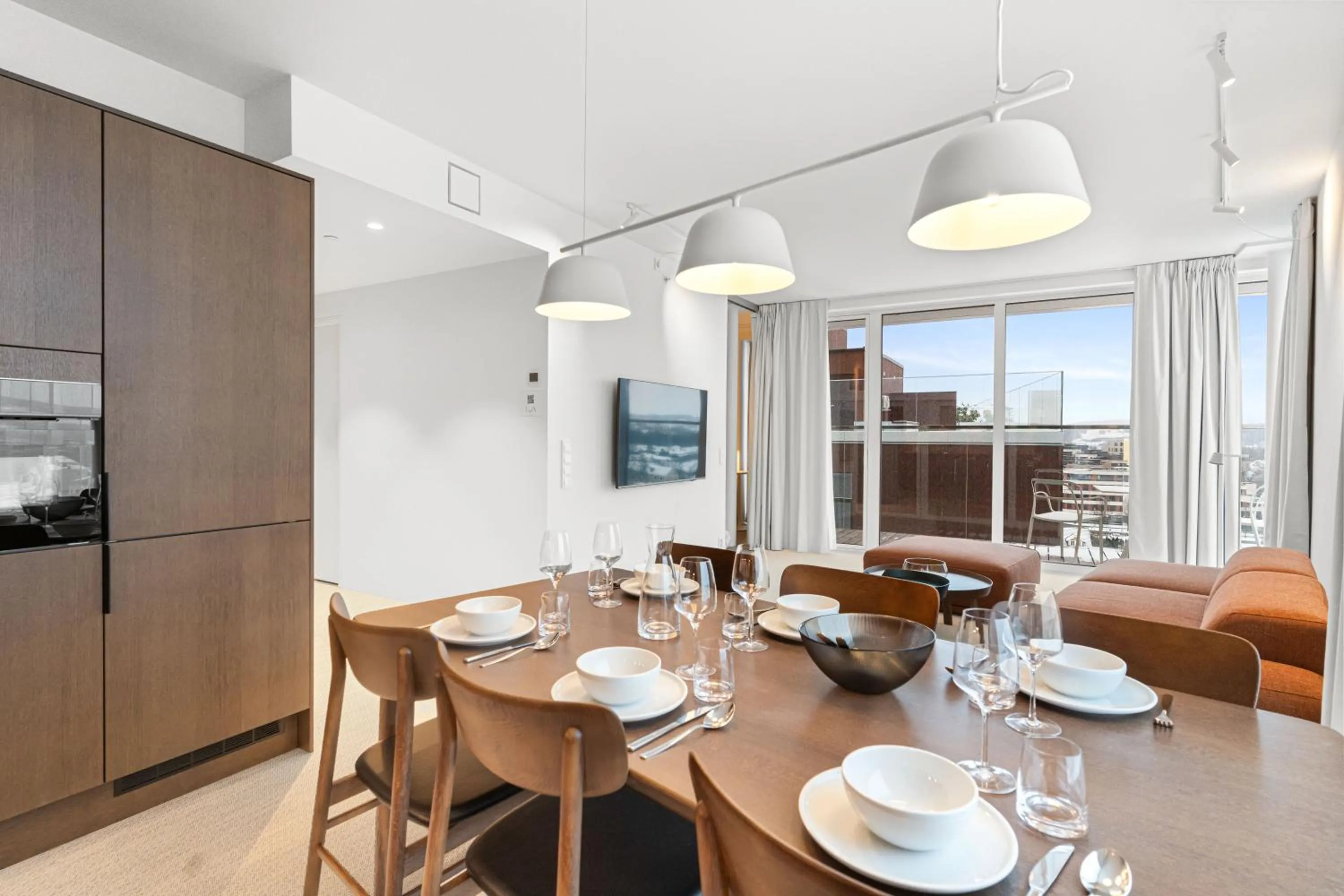 Living room in LUX Hotel Apartments Lillestrøm