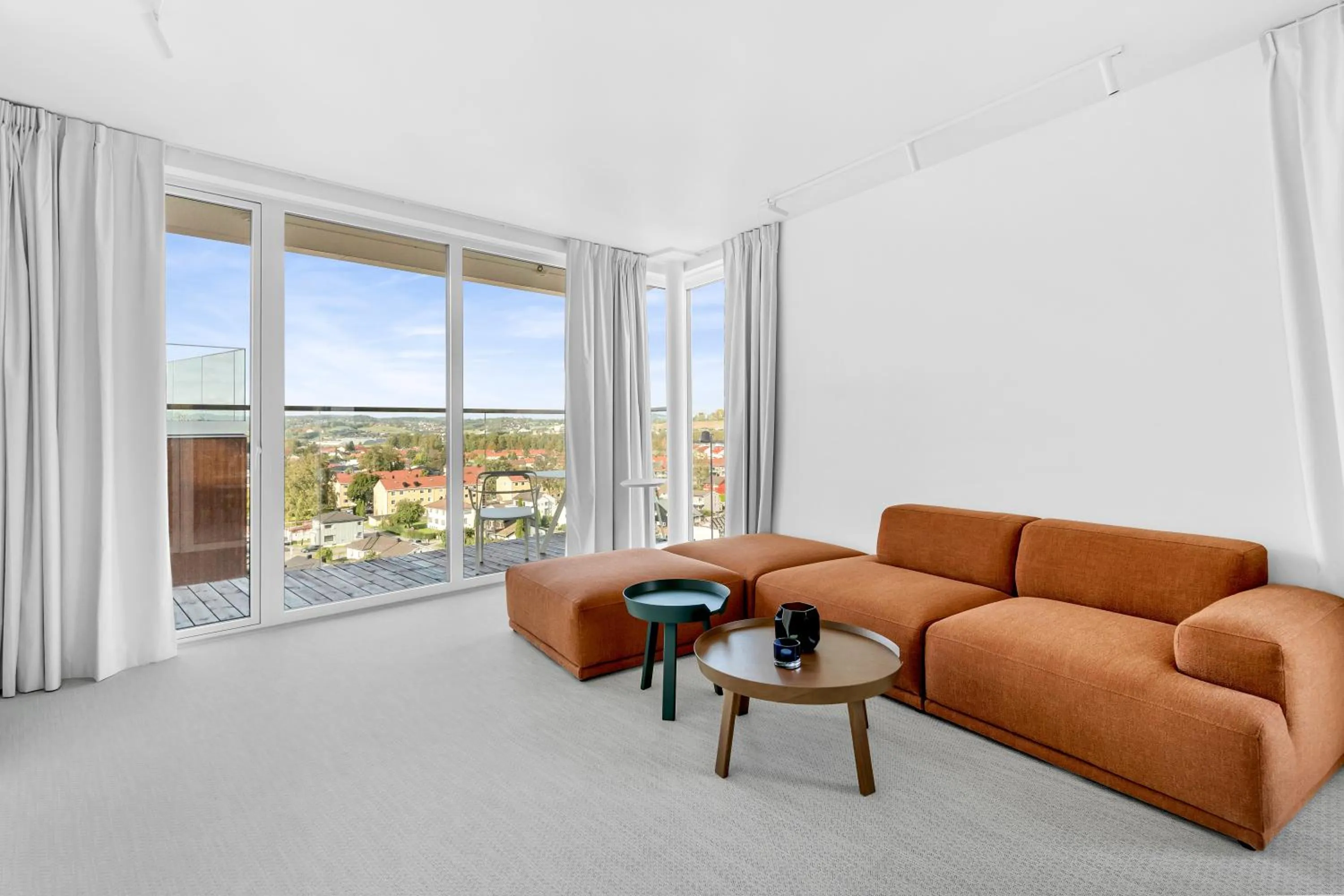 Balcony/Terrace in LUX Hotel Apartments Lillestrøm