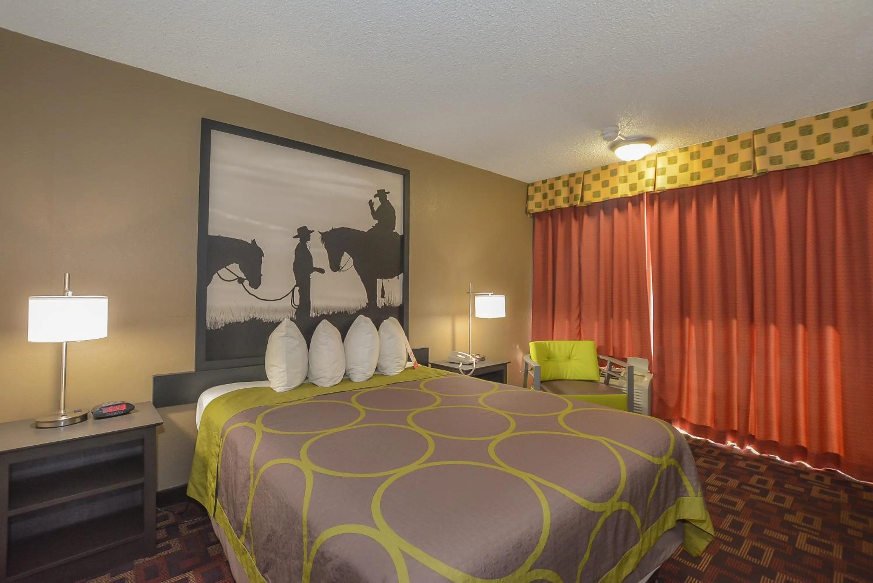 Bedroom in Super 8 by Wyndham Norman