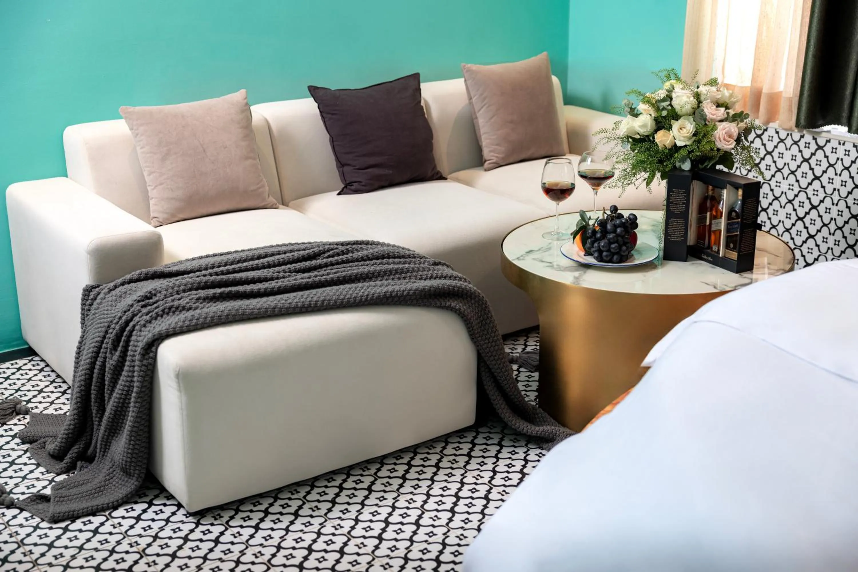 Bed in Secret Garden Hotel