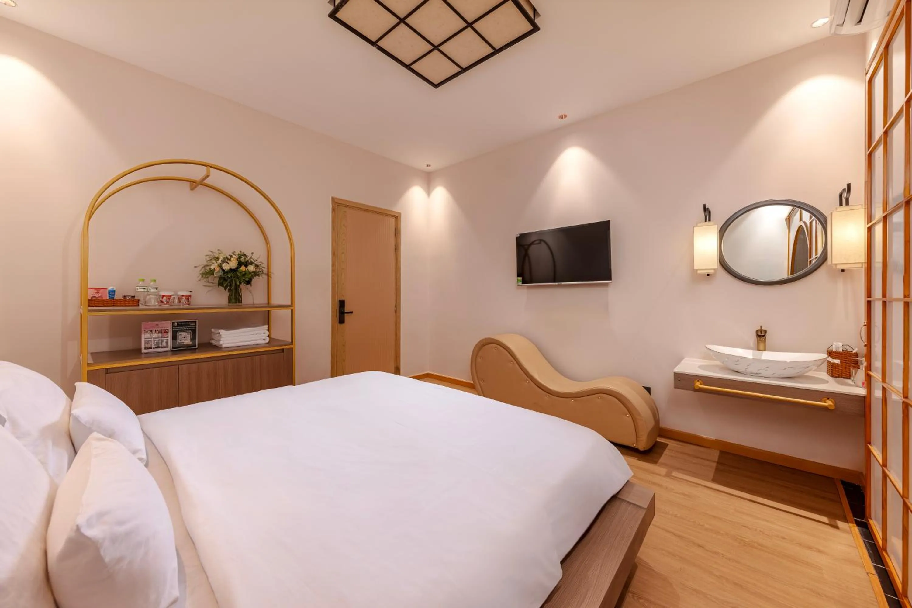 Bed in Secret Garden Hotel