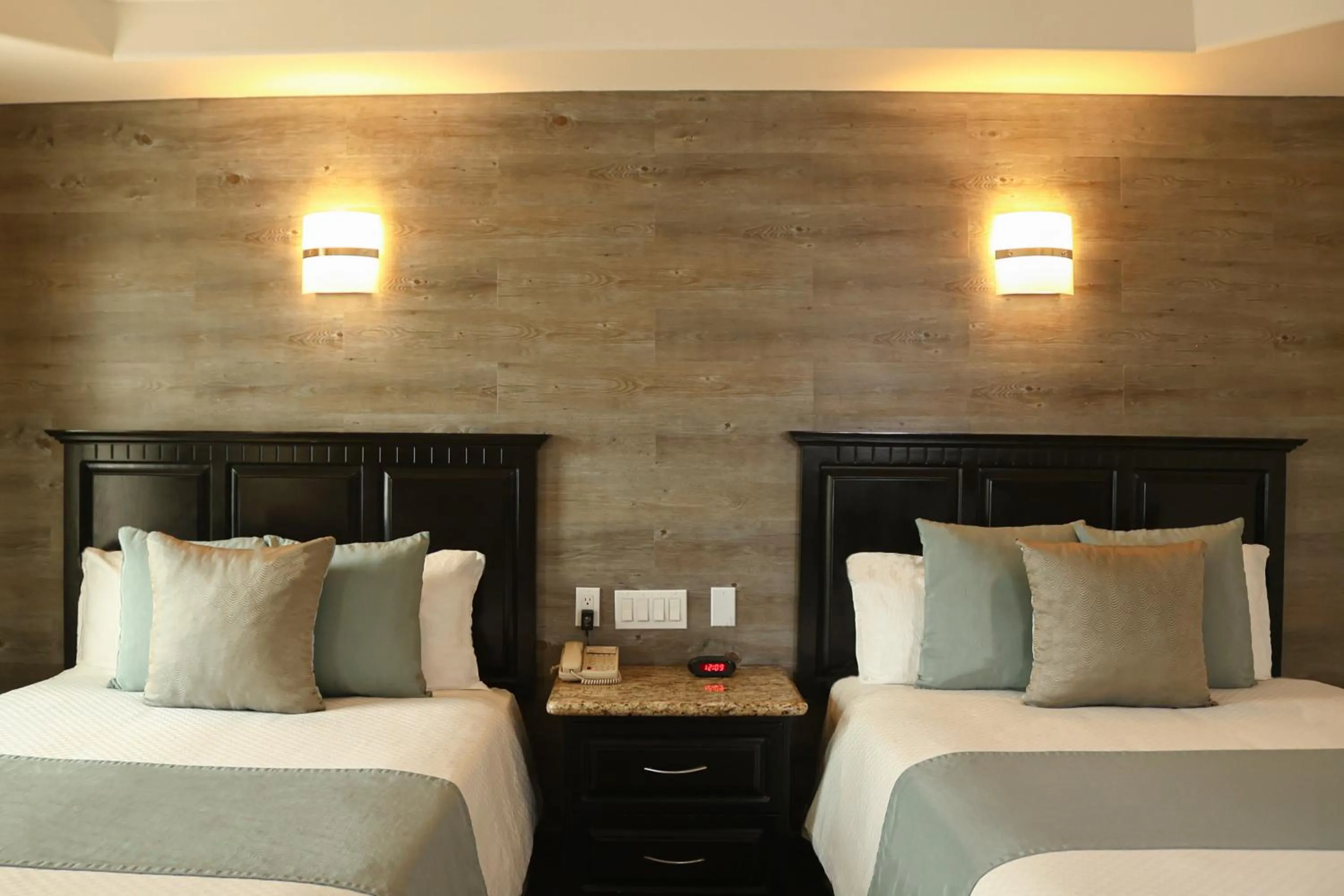 Bed in Hotel Ticuán