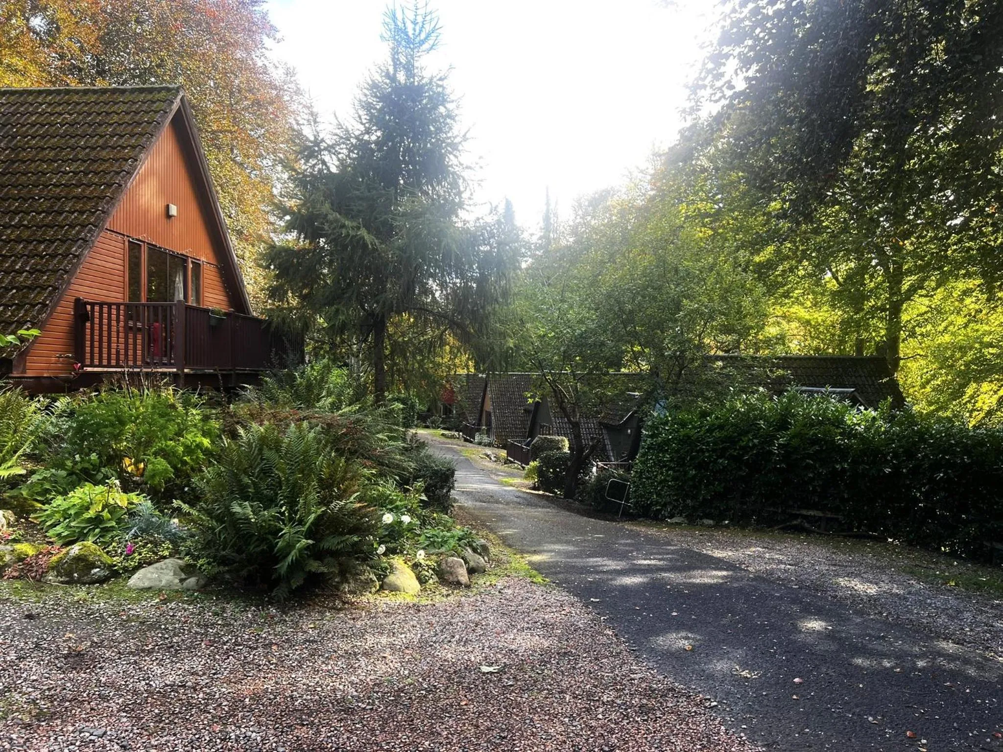 Garden in Ericht Holiday Lodges