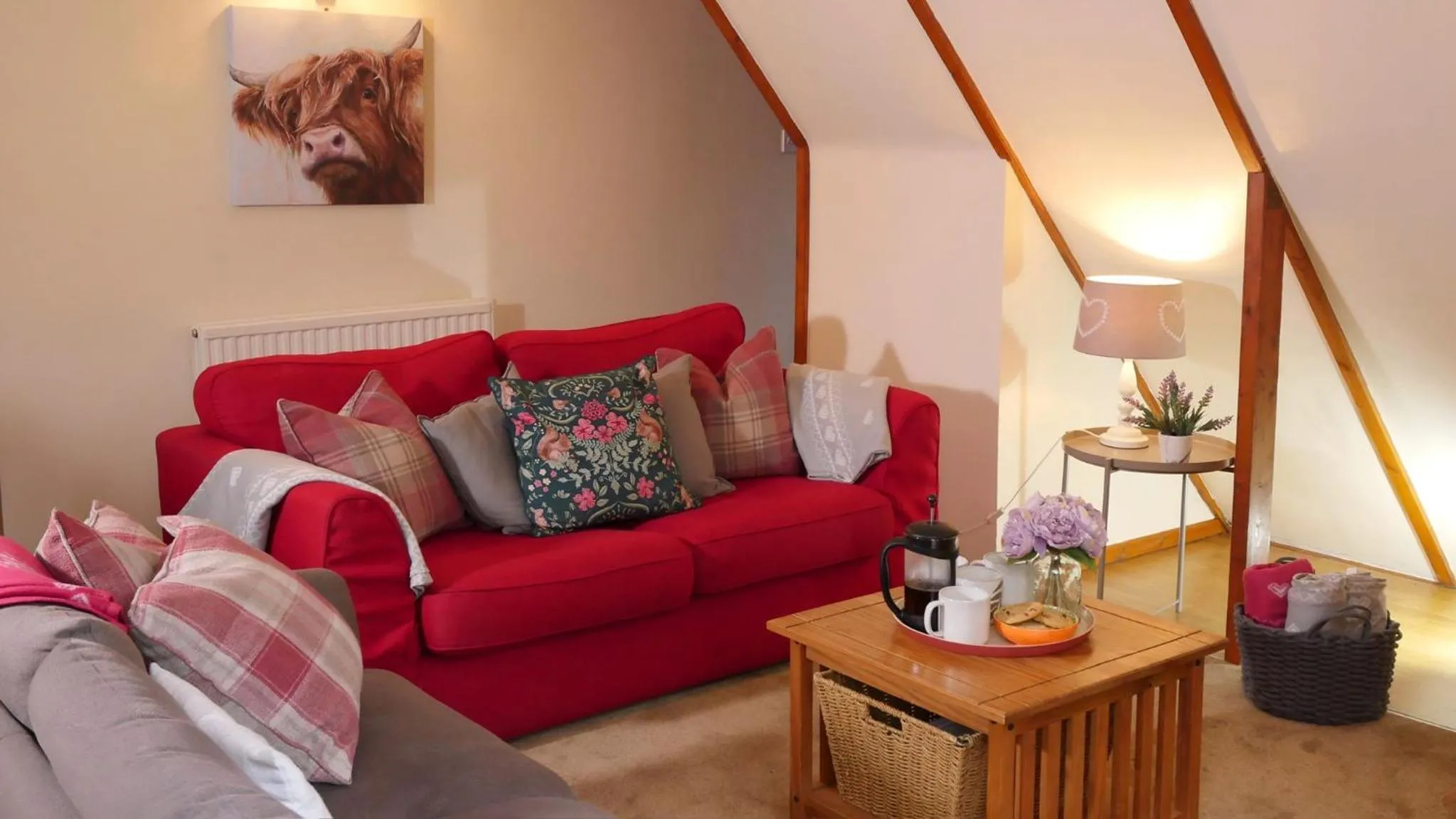 Living room in Ericht Holiday Lodges