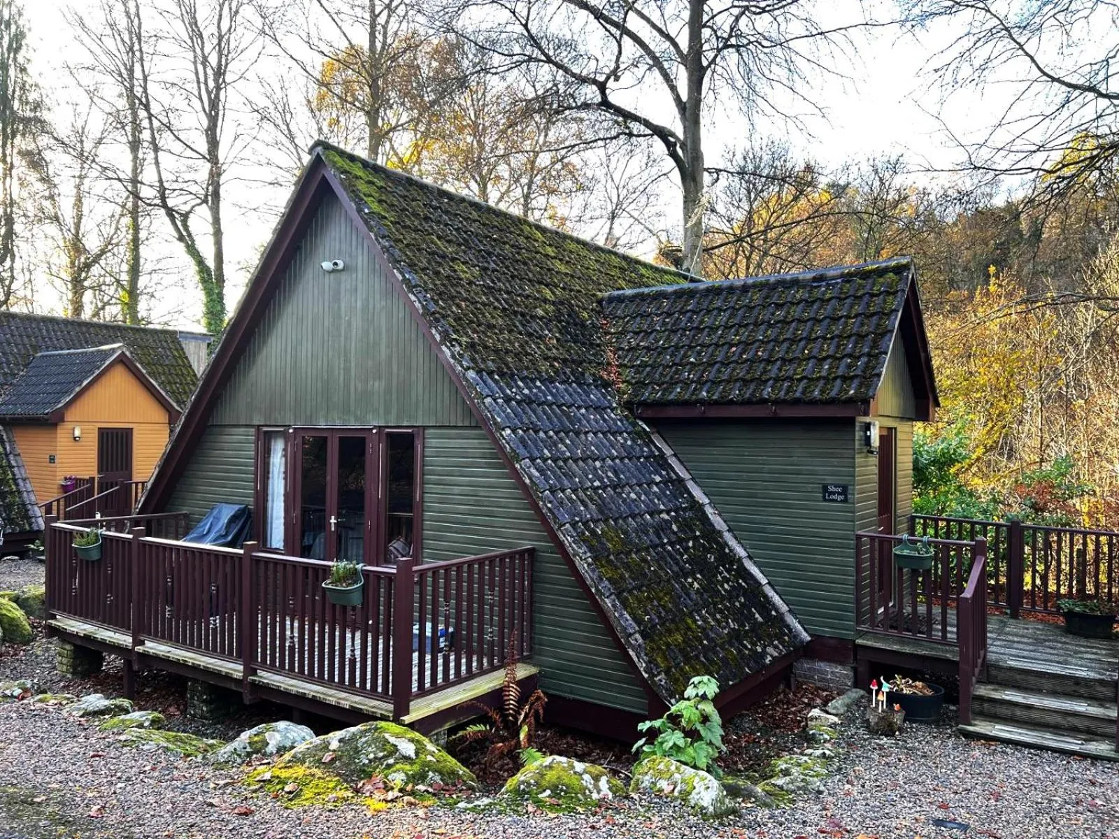 Garden in Ericht Holiday Lodges