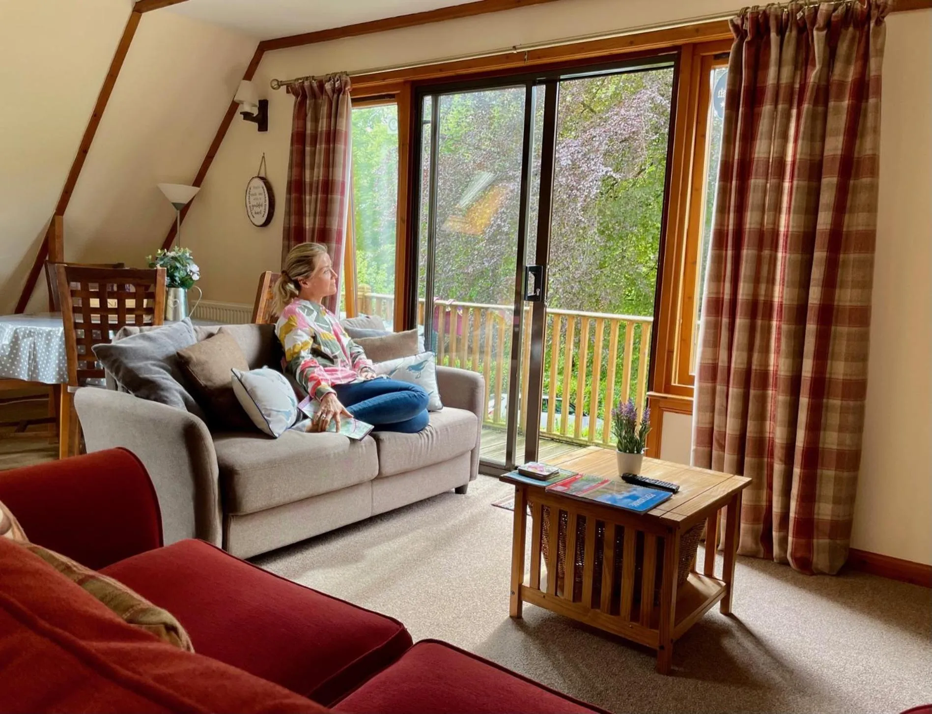 Balcony/Terrace in Ericht Holiday Lodges