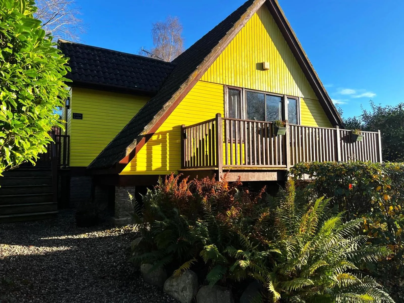 Garden in Ericht Holiday Lodges