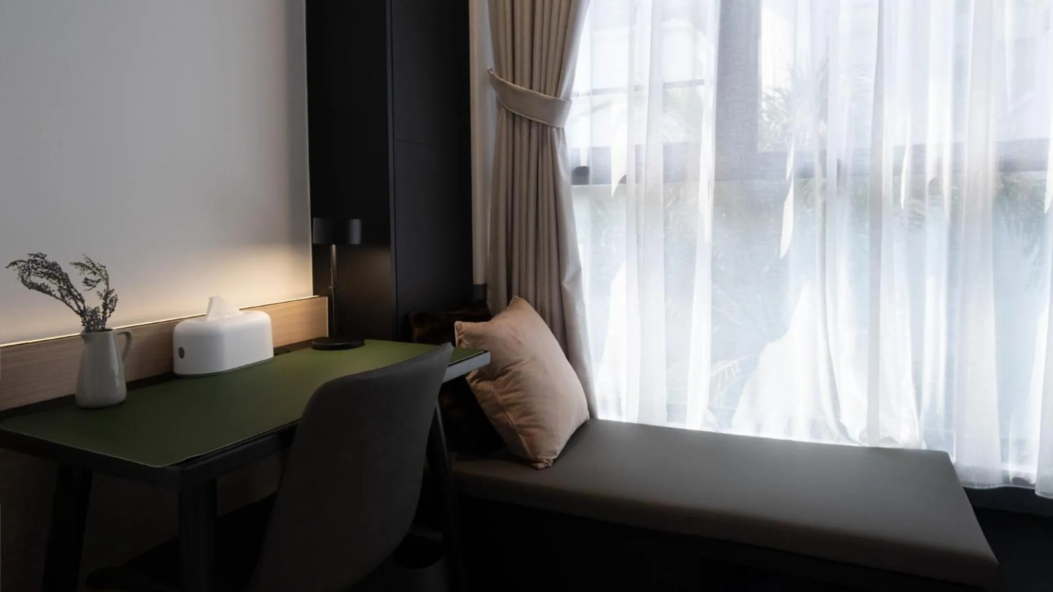 Seating area in VicHaus Serviced Apartment