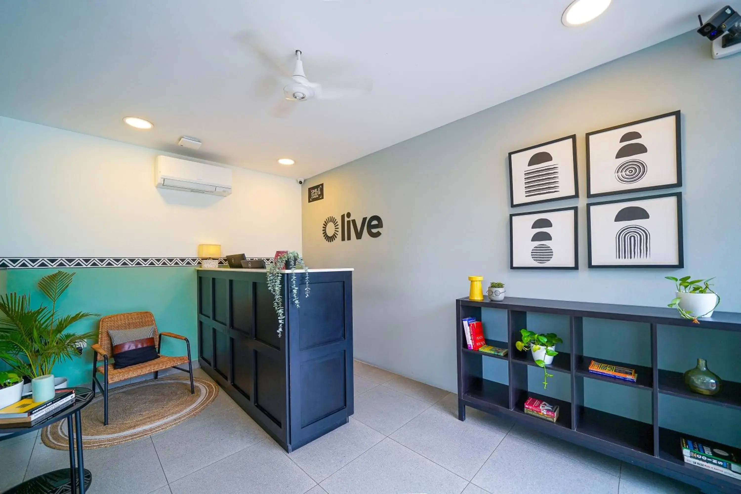 Lobby or reception in Olive Hotel JP Nagar by Embassy Group Lobby or reception in Olive Hotel JP Nagar by Embassy Group