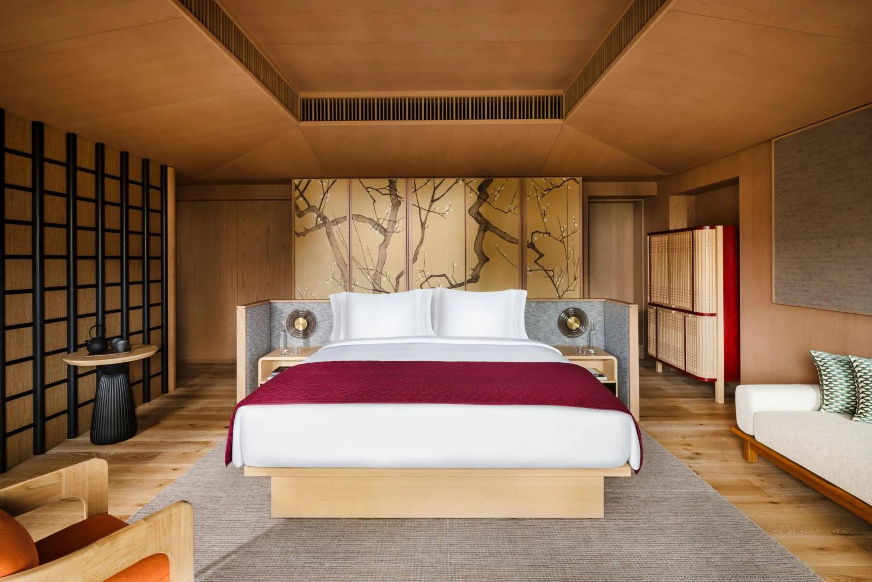 Bed in Six Senses Kyoto