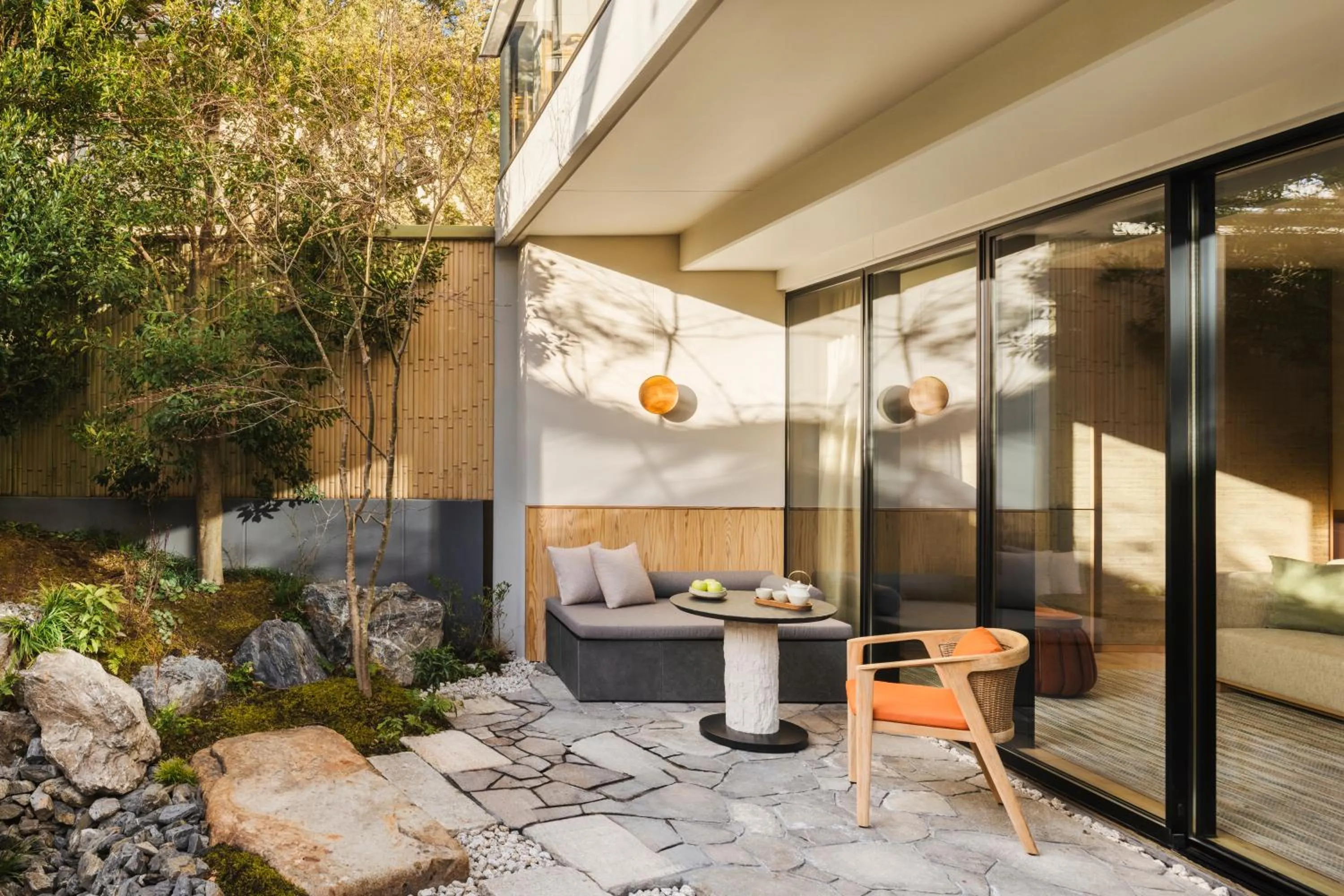 Patio in Six Senses Kyoto