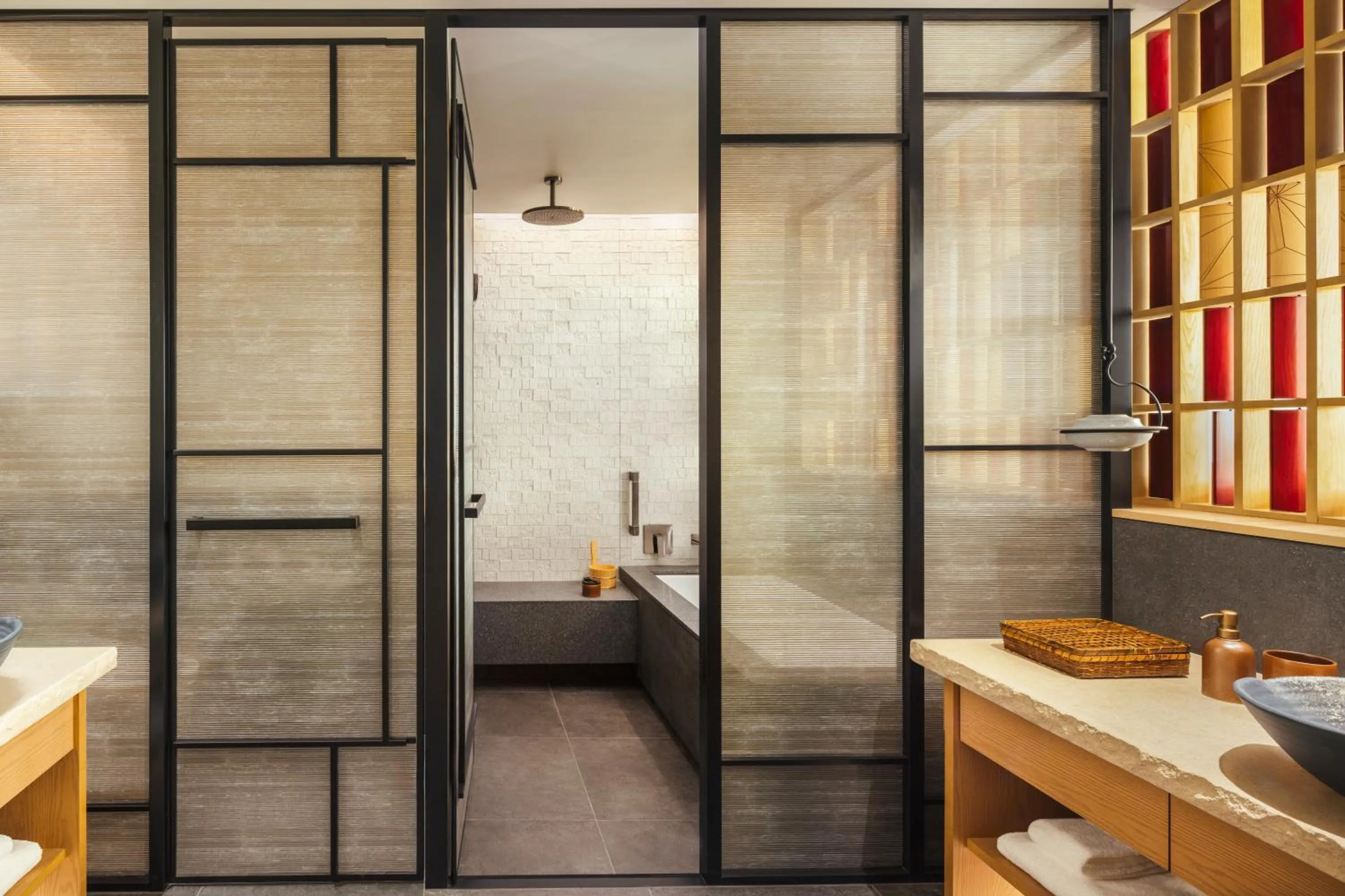 Shower in Six Senses Kyoto