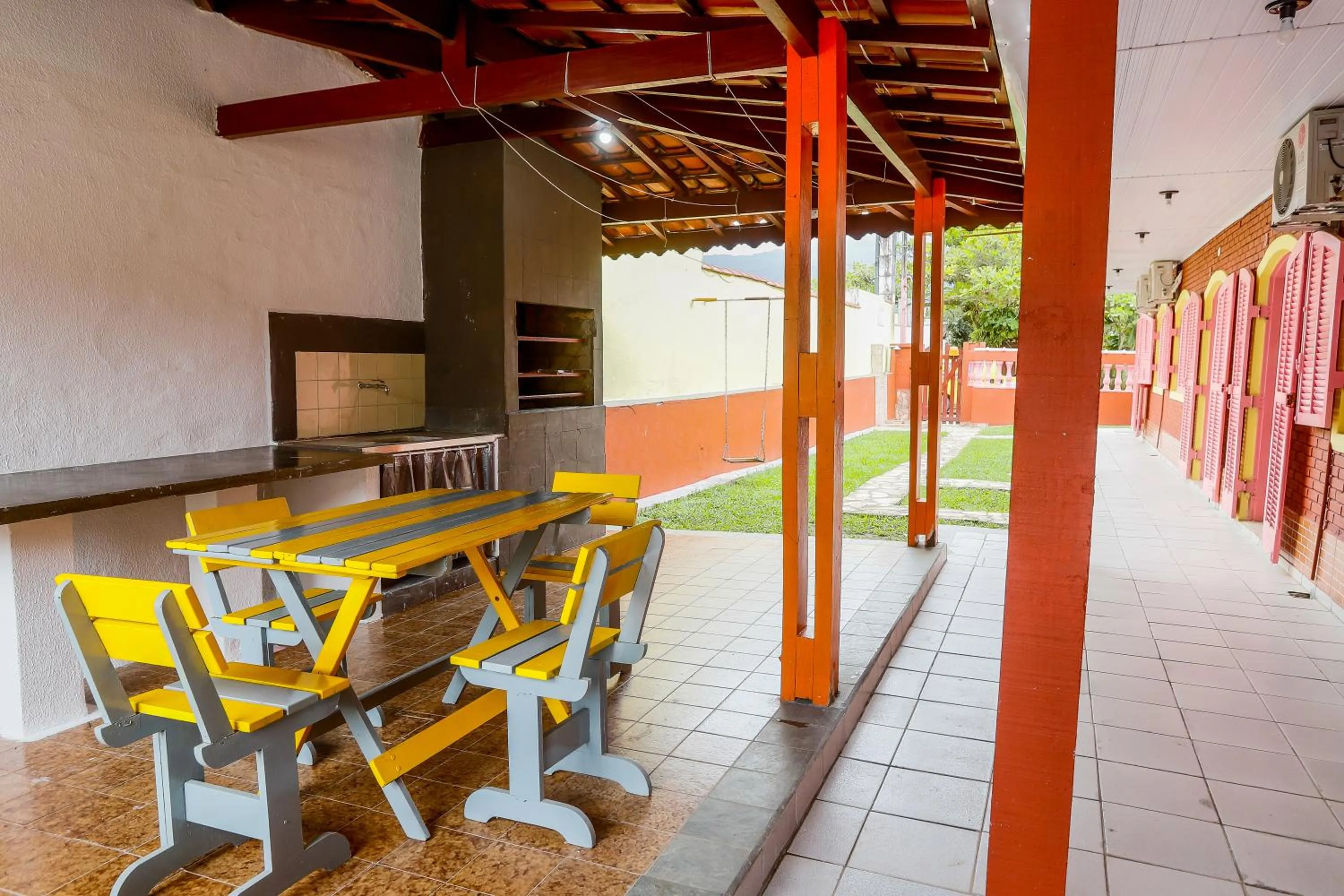 BBQ facilities in Pousada Gaivotas de Maranduba