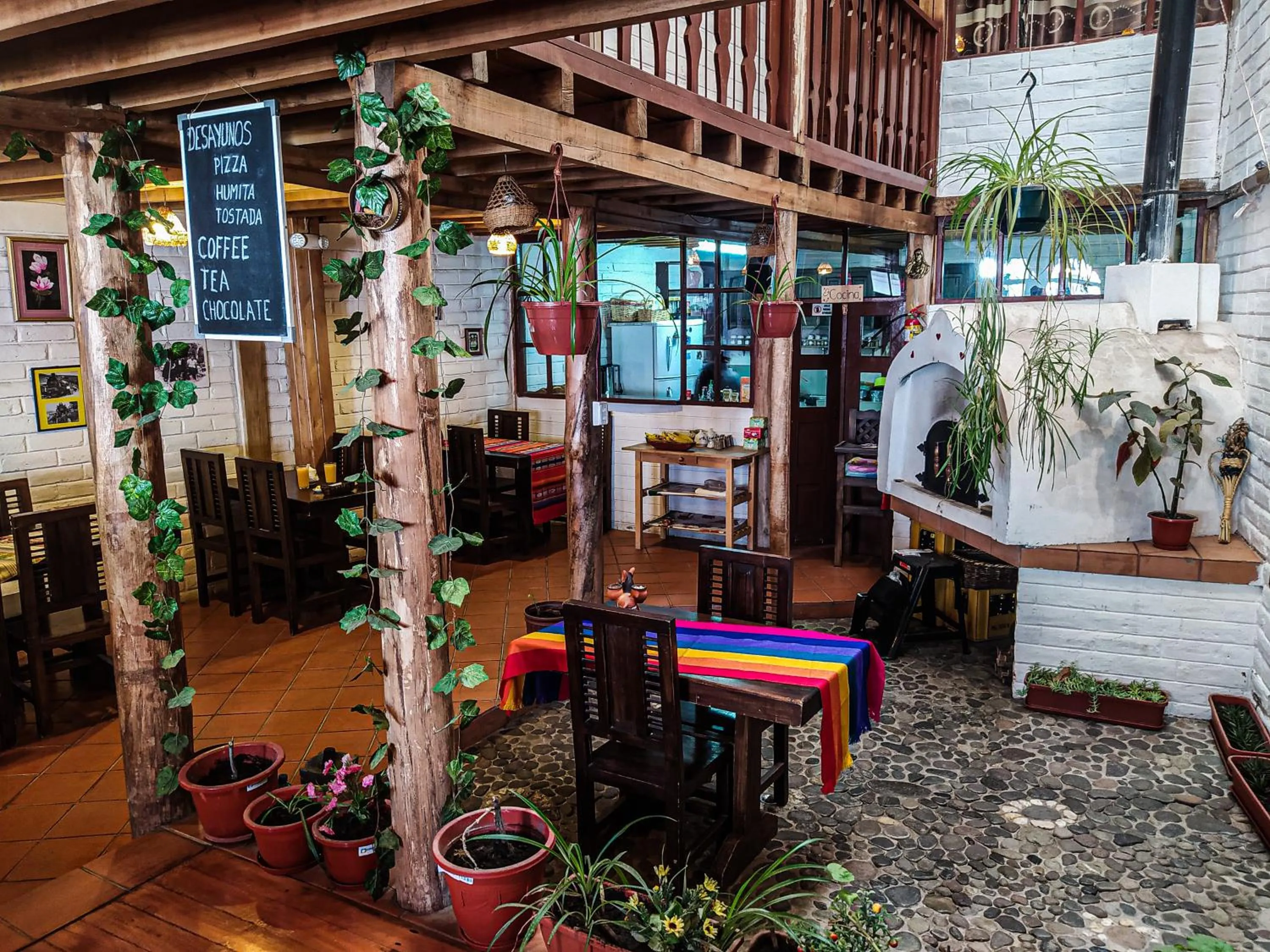 Inner courtyard view in Chuza Longa Home