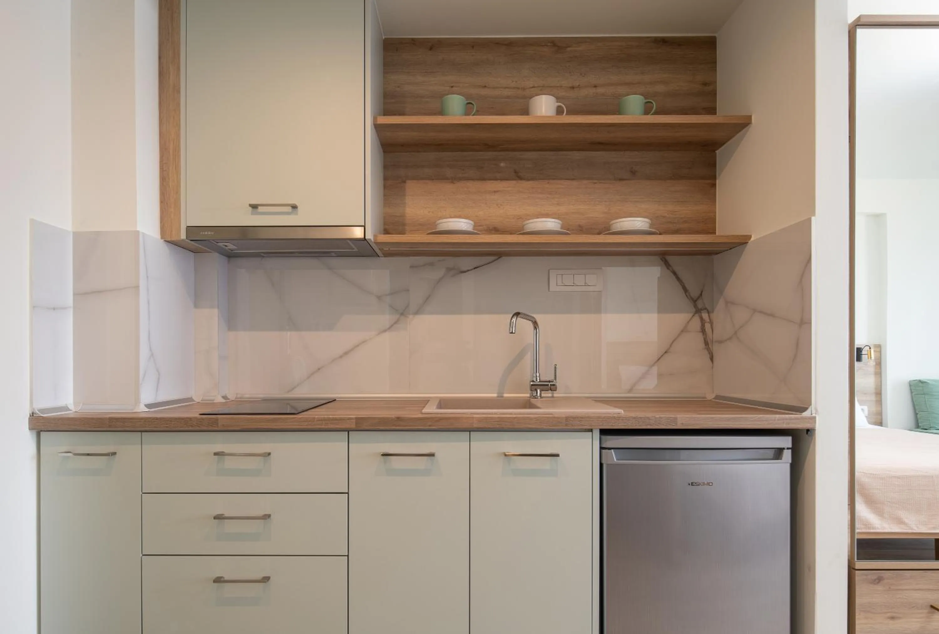 Kitchen or kitchenette in Aetherion Studios & Suites