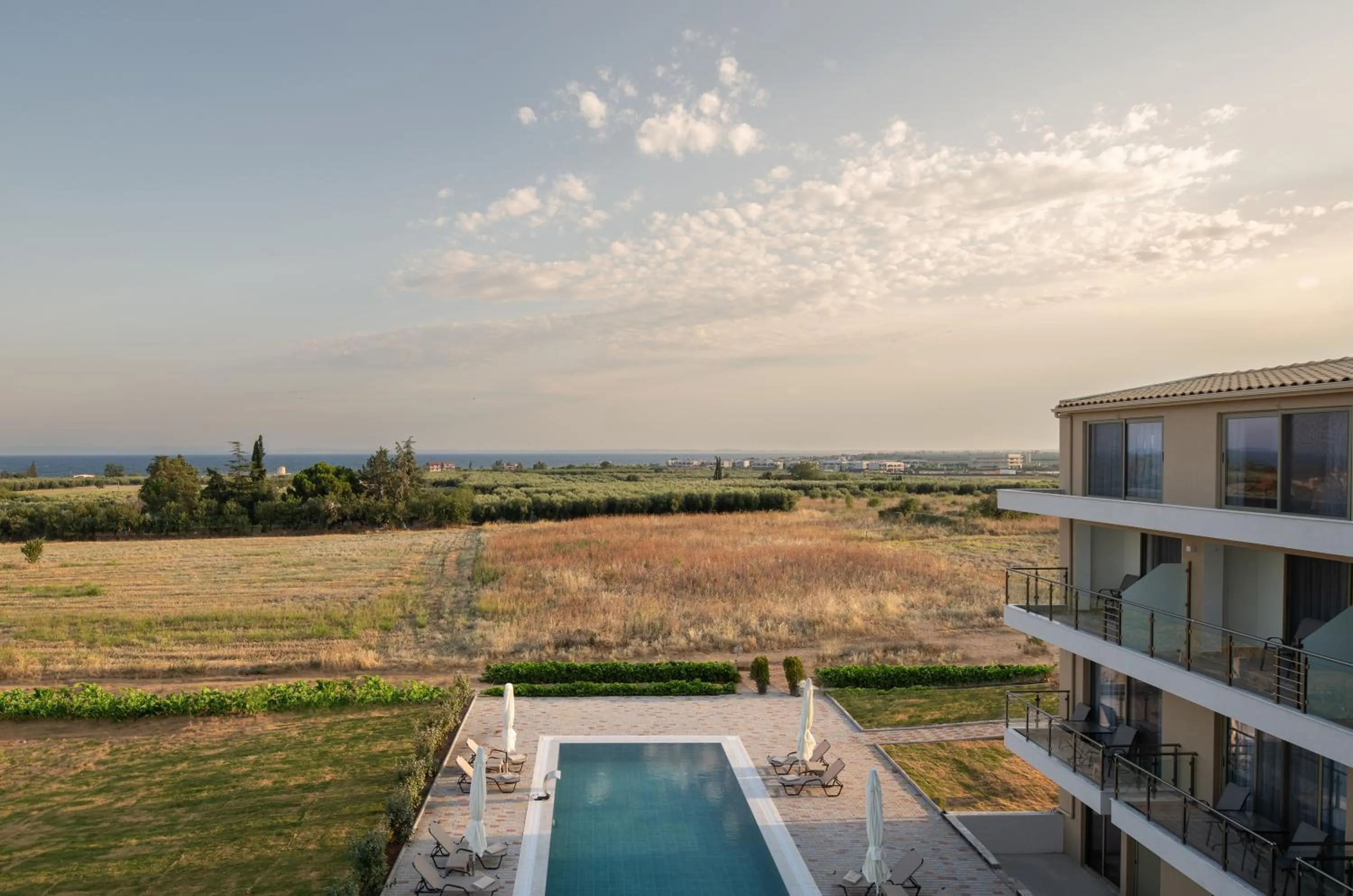 Pool view in Aetherion Studios & Suites