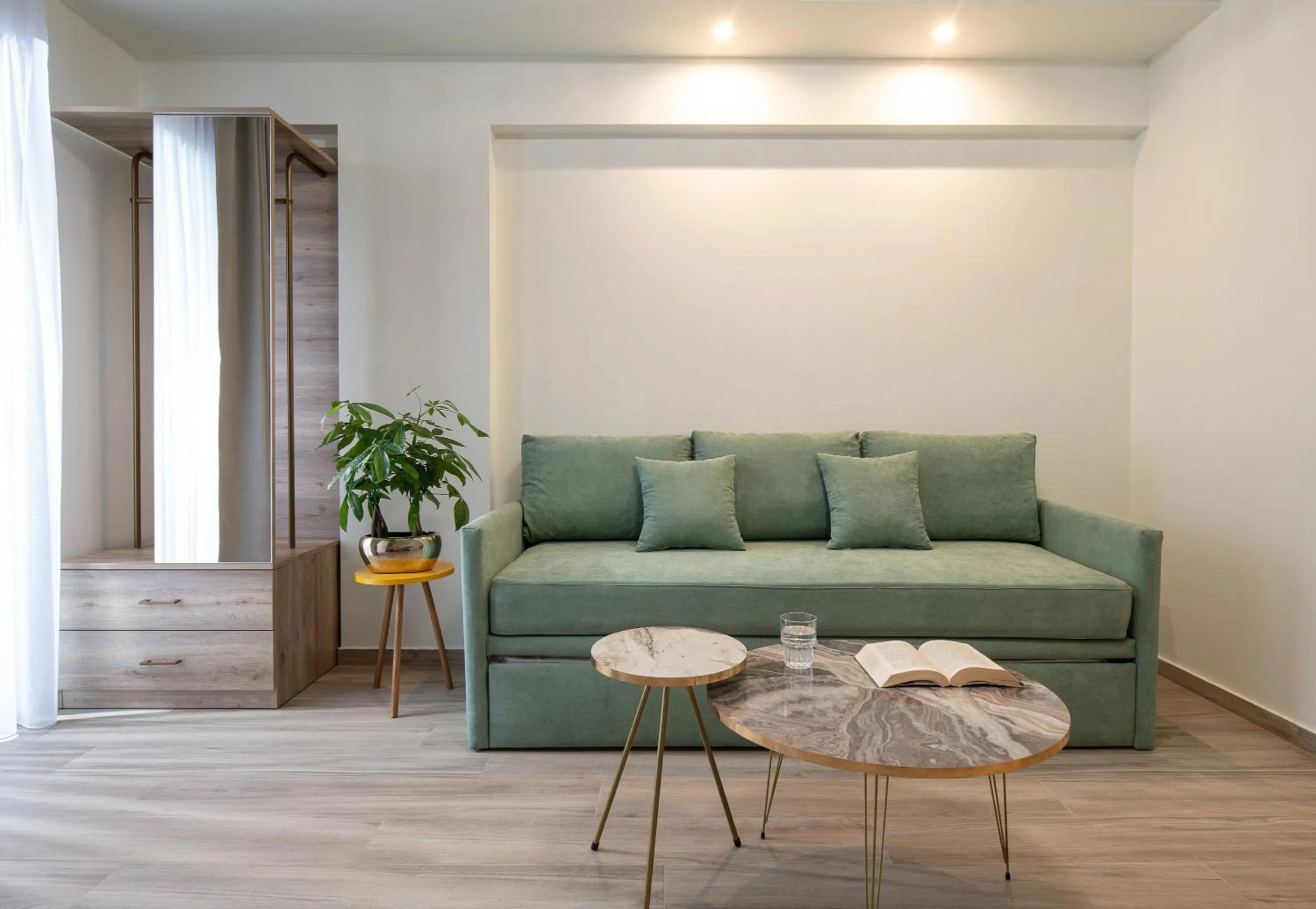 Living room in Aetherion Studios & Suites