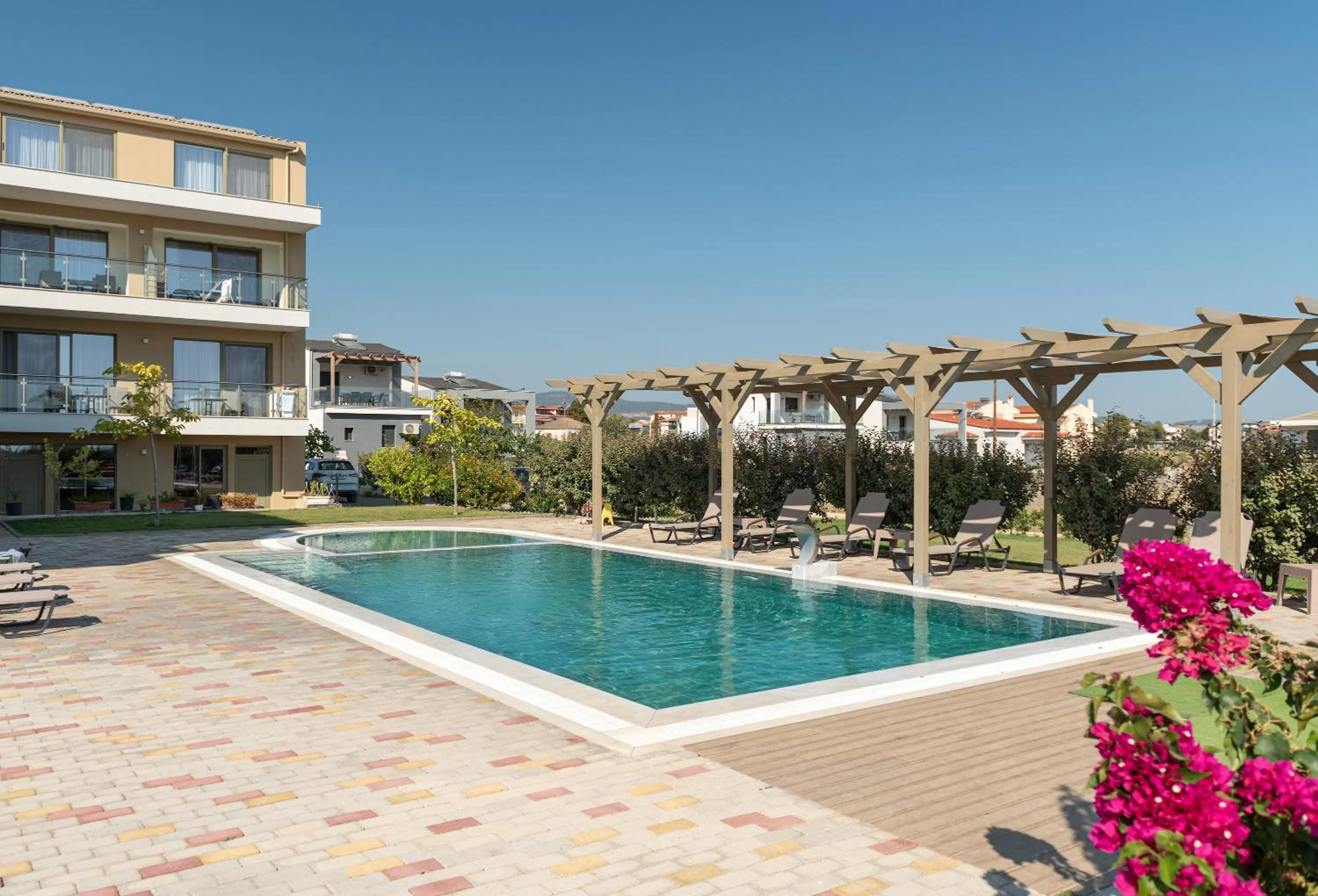 Swimming pool in Aetherion Studios & Suites