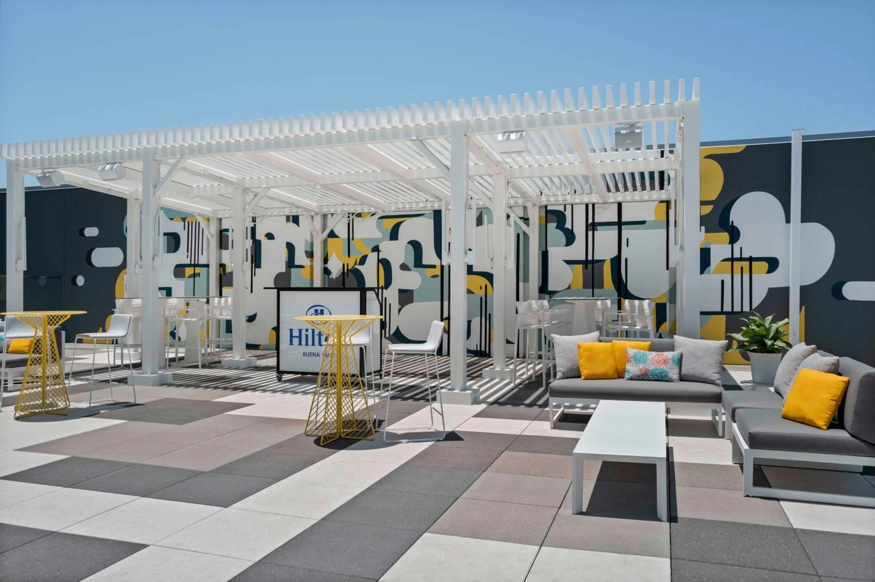 Patio in Hilton Buena Park Anaheim