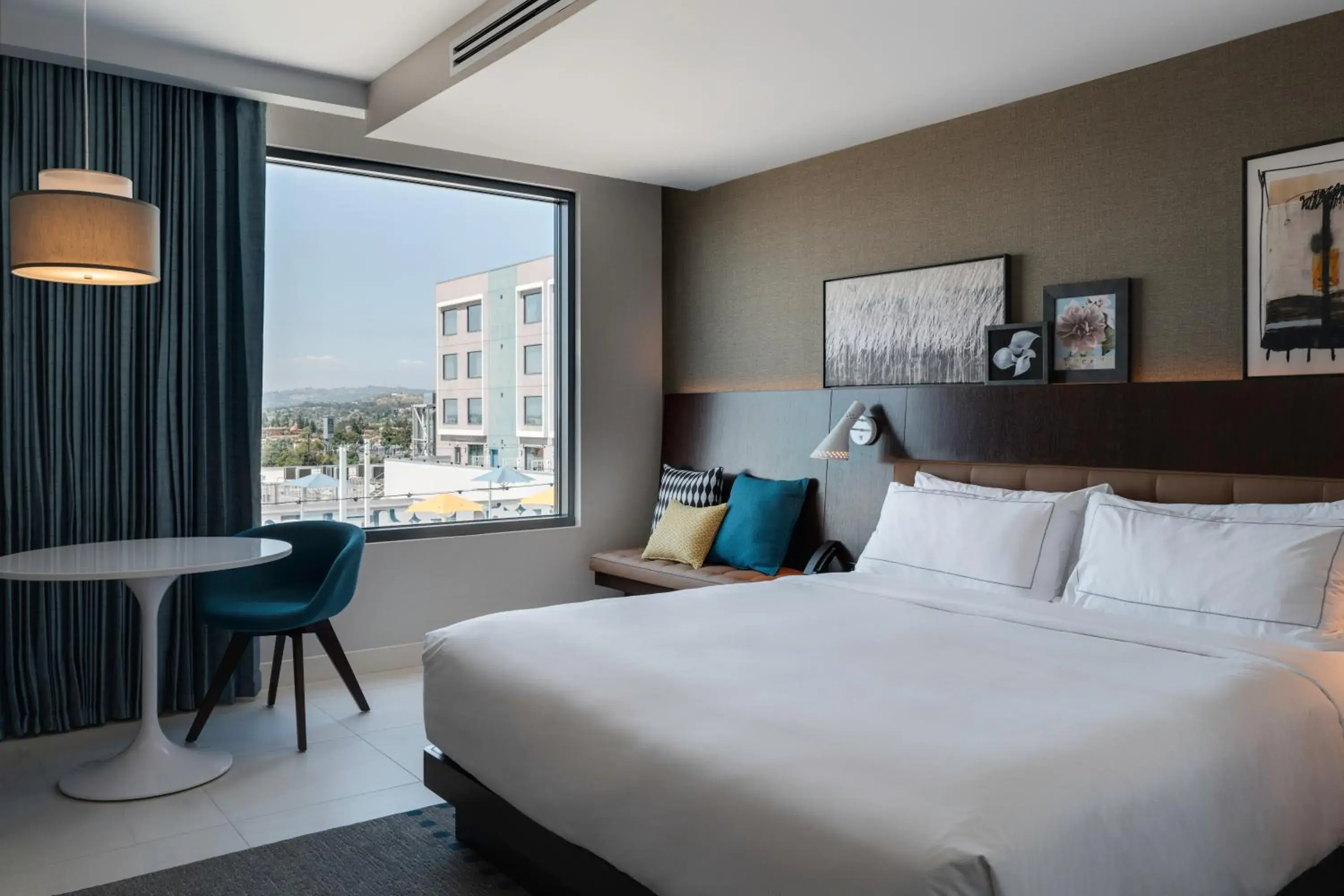 One-Bedroom King Suite with Pool View in Hilton Buena Park Anaheim One-Bedroom King Suite with Pool View in Hilton Buena Park Anaheim