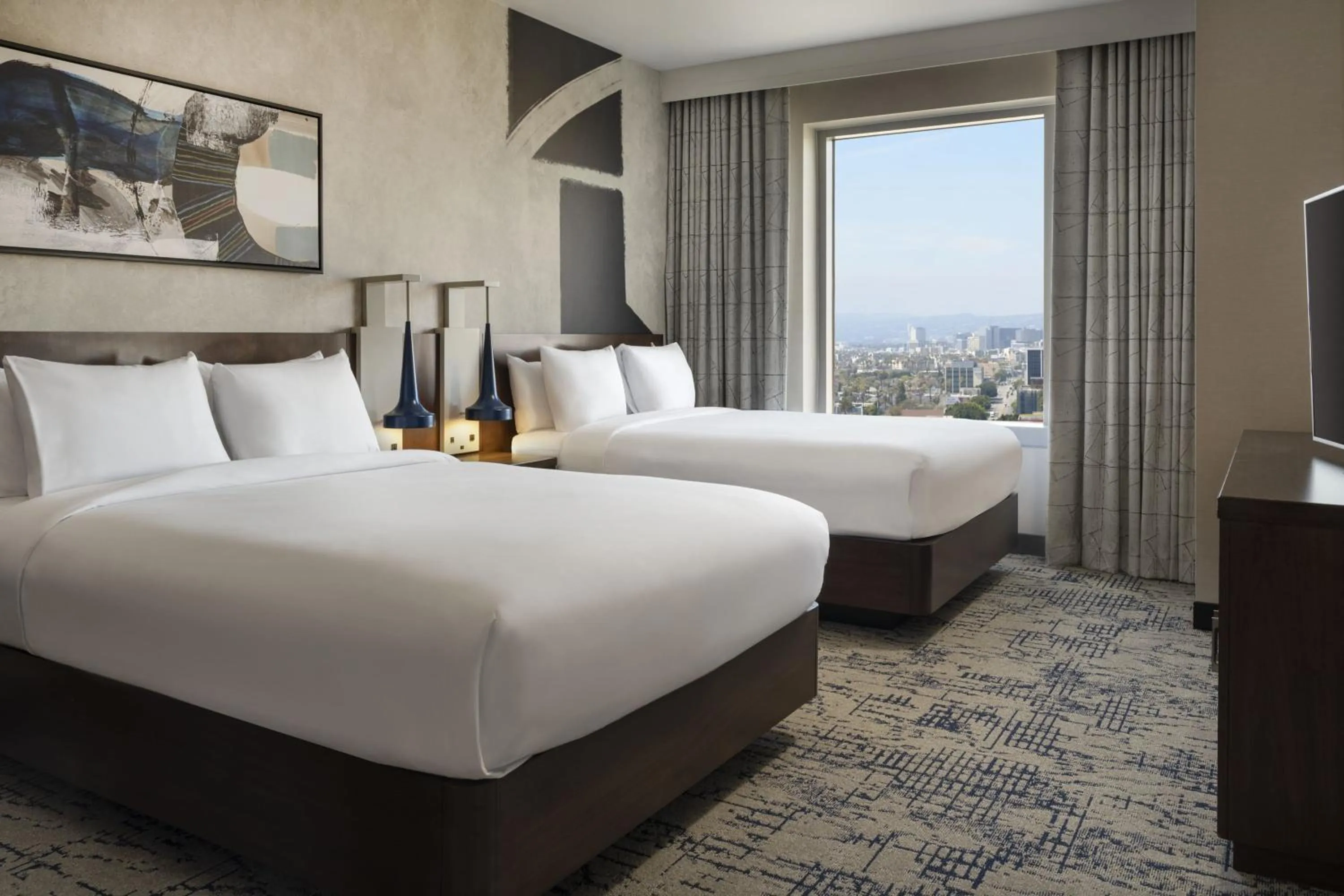Bedroom, Bed in Residence Inn by Marriott Los Angeles L.A. LIVE