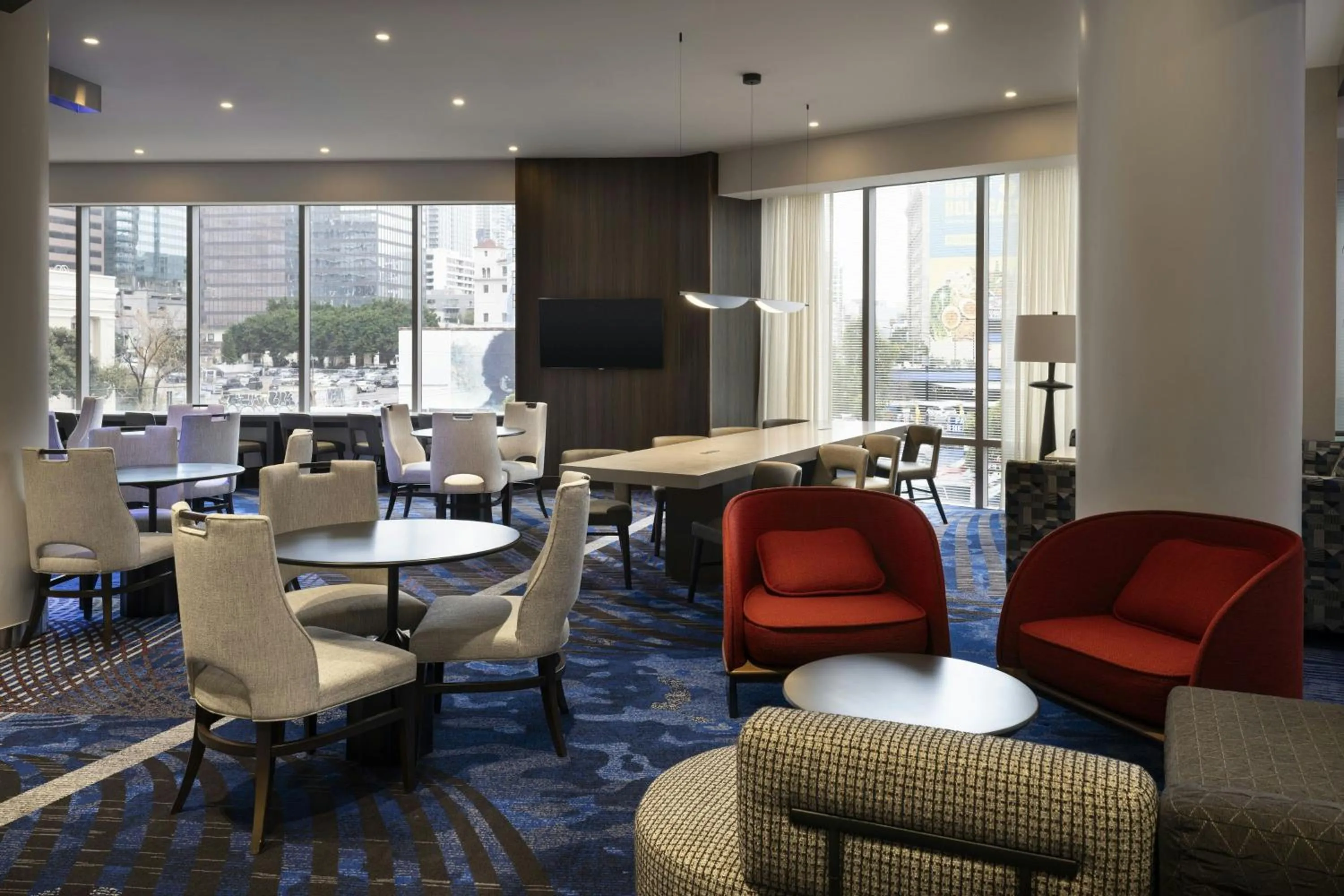 Lounge or bar in Residence Inn by Marriott Los Angeles L.A. LIVE