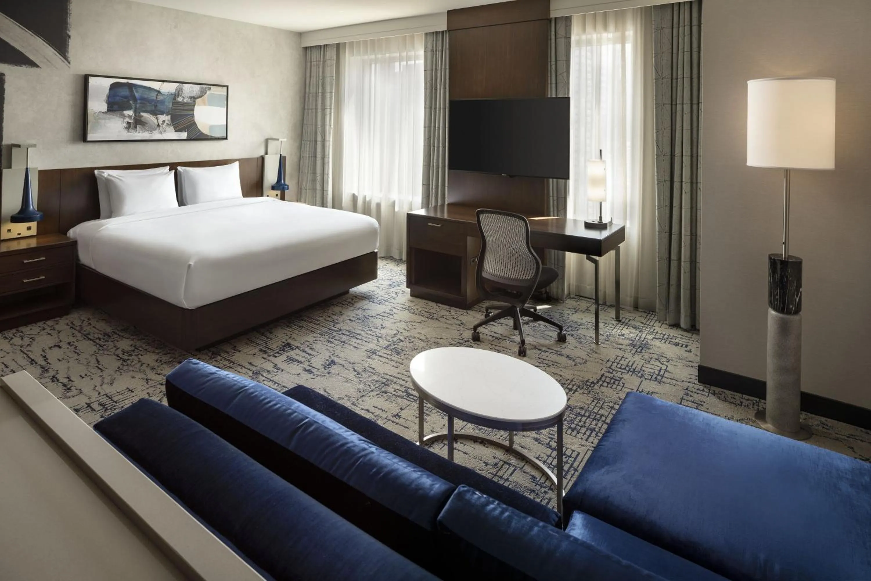 Bedroom, Bed in Residence Inn by Marriott Los Angeles L.A. LIVE