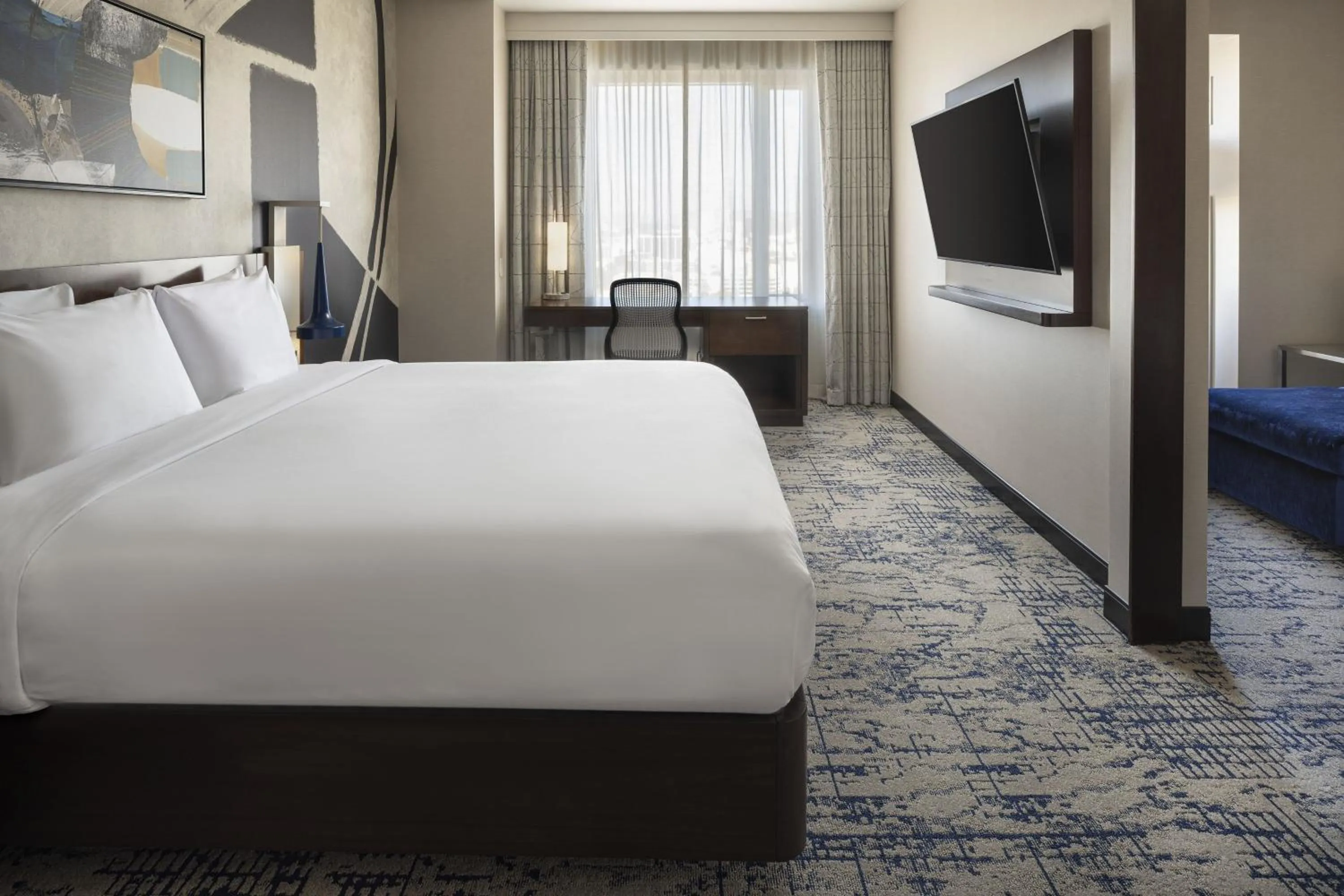 Bedroom, Bed in Residence Inn by Marriott Los Angeles L.A. LIVE
