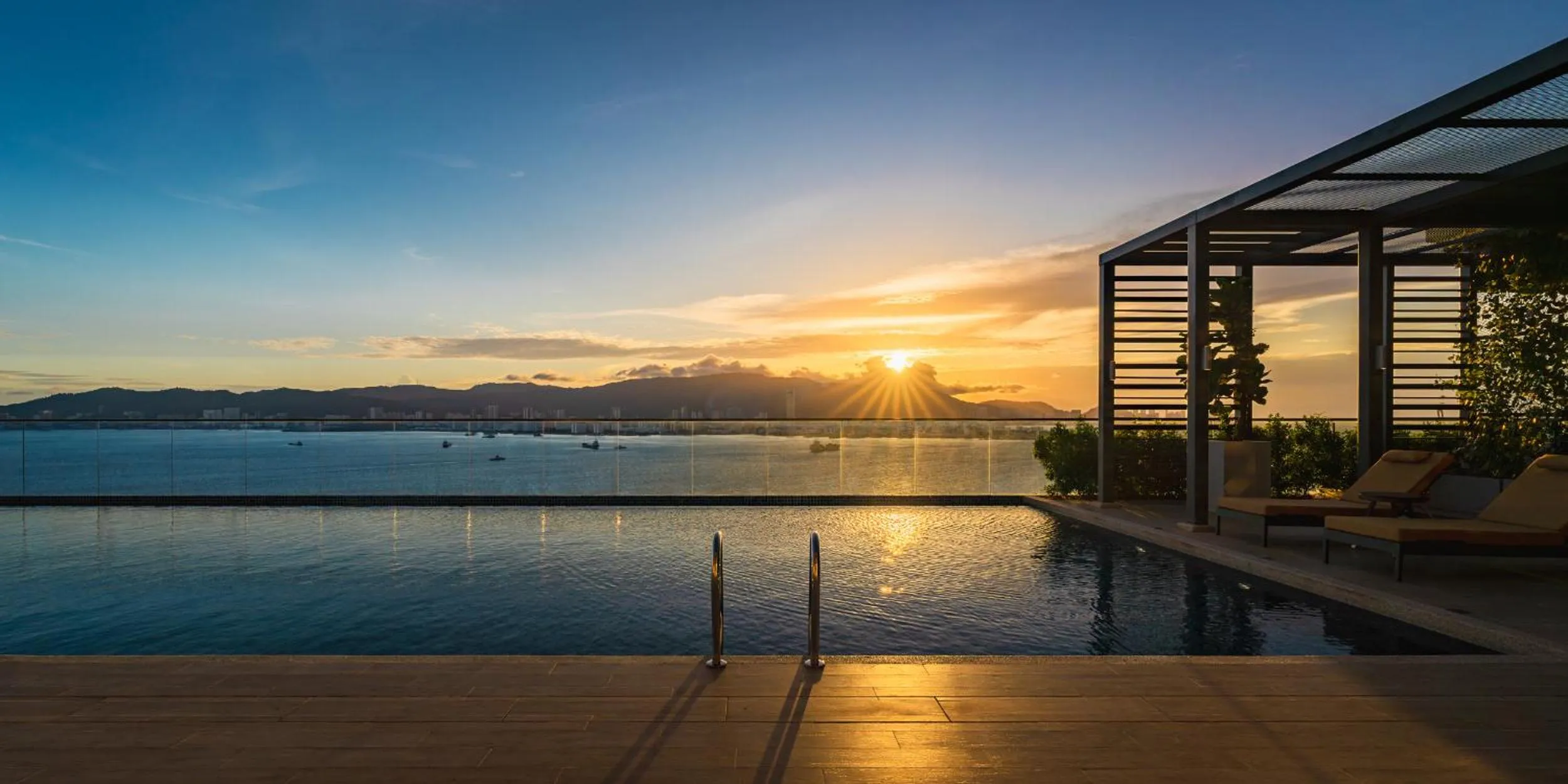 Swimming pool in Crowne Plaza Penang Straits City by IHG