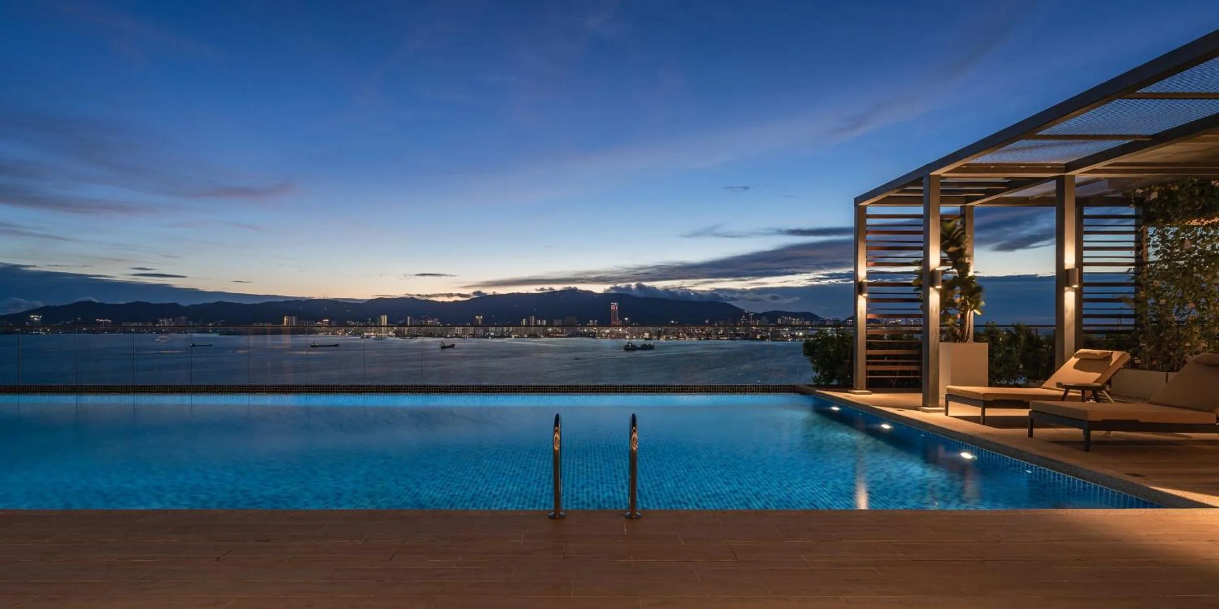 Swimming pool in Crowne Plaza Penang Straits City by IHG