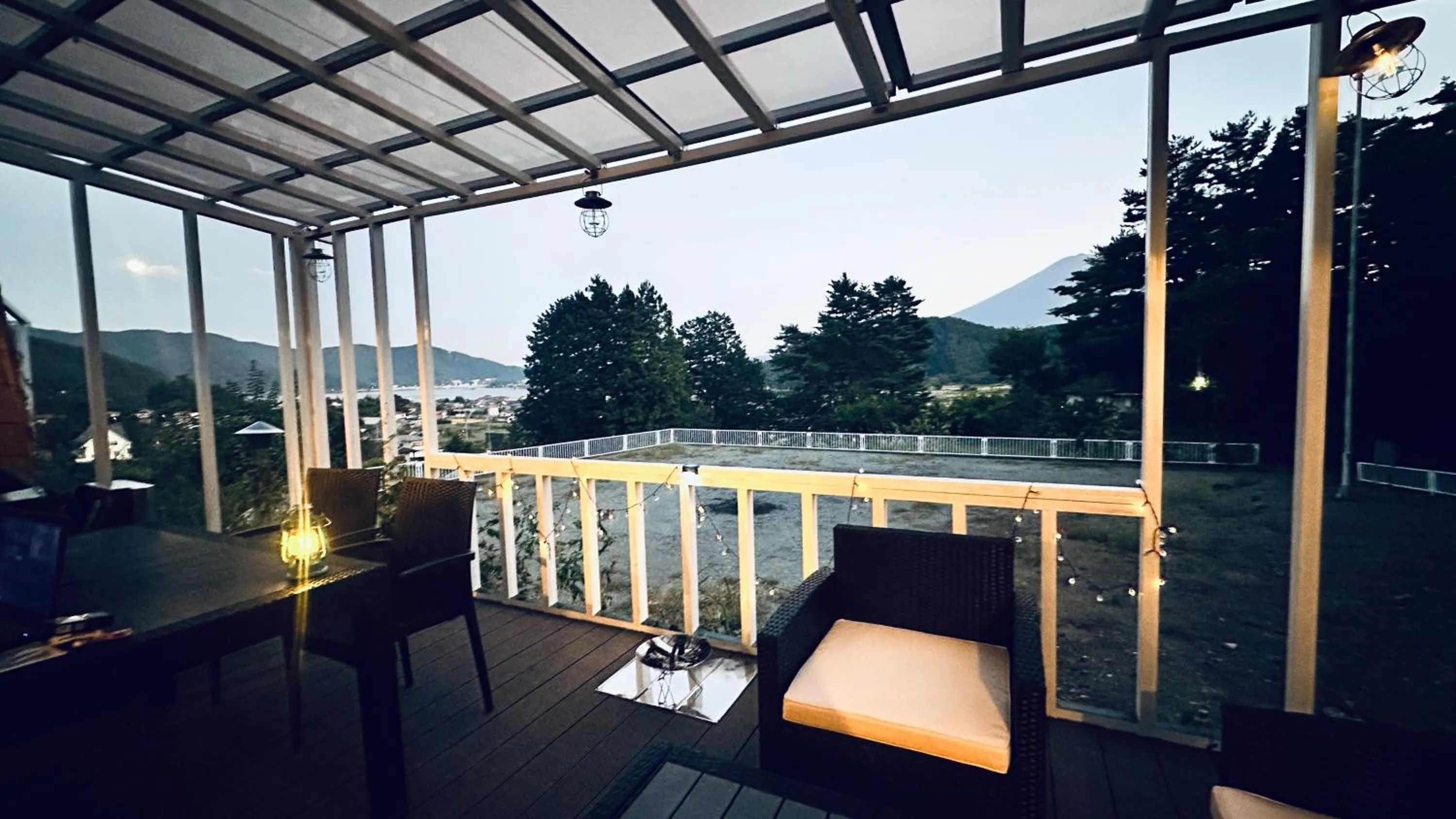 BBQ facilities in glampark S.O.P Fuji Kawaguchi Lake