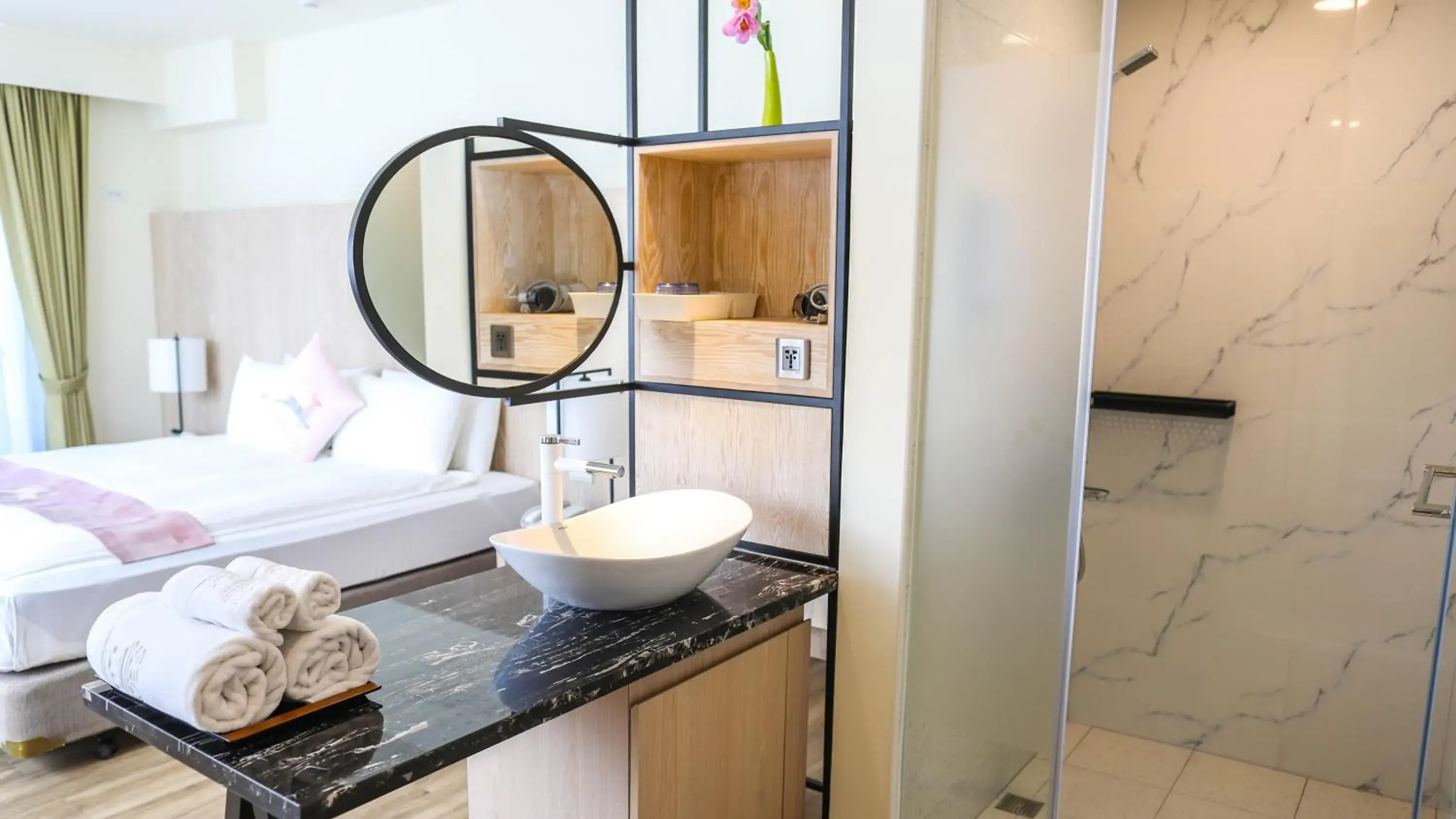 Bathroom, Bed in Sea Passion Hotel Bathroom, Bed in Sea Passion Hotel