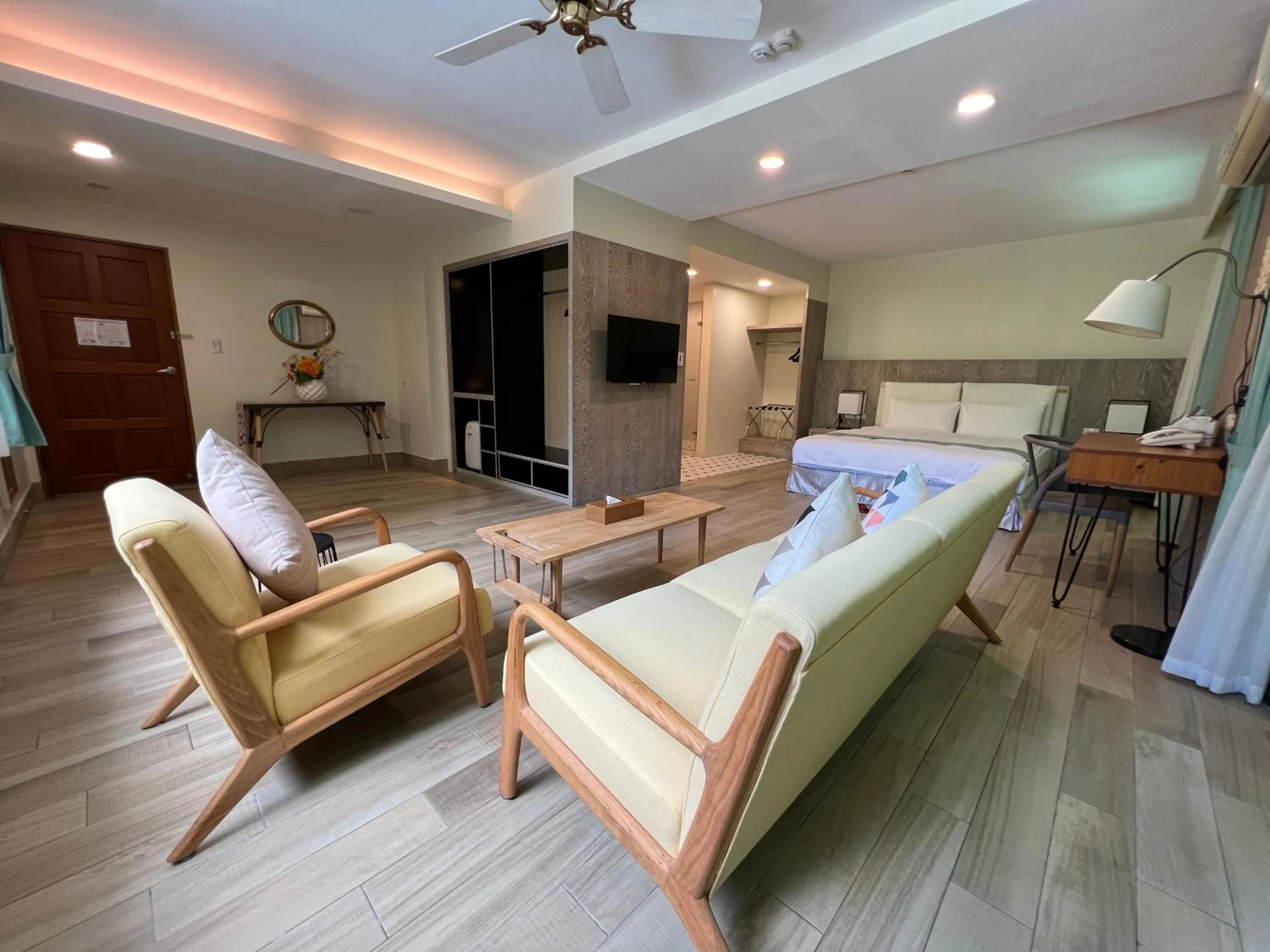 Living room, Bed in Sea Passion Hotel