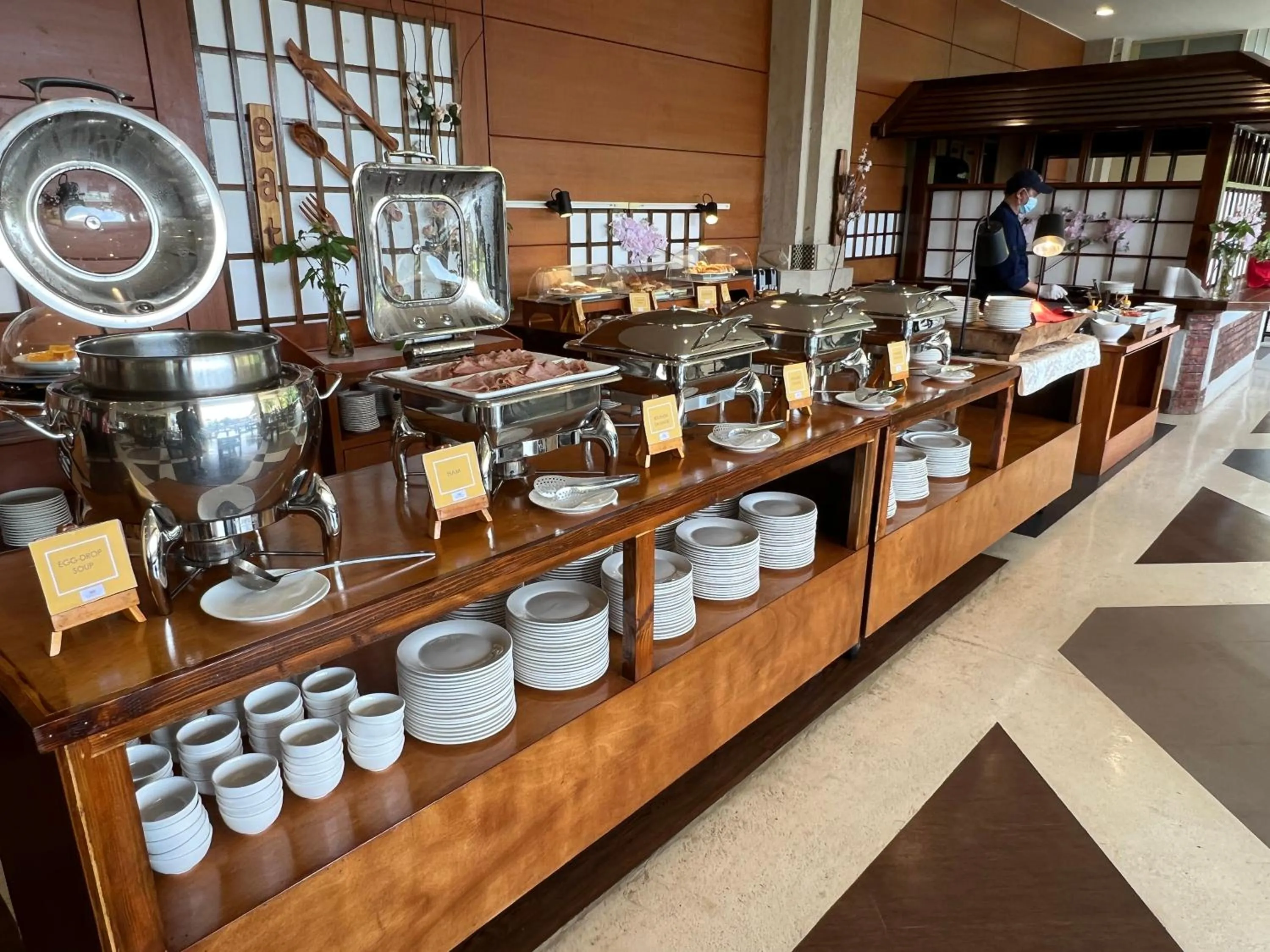Buffet breakfast in Sea Passion Hotel