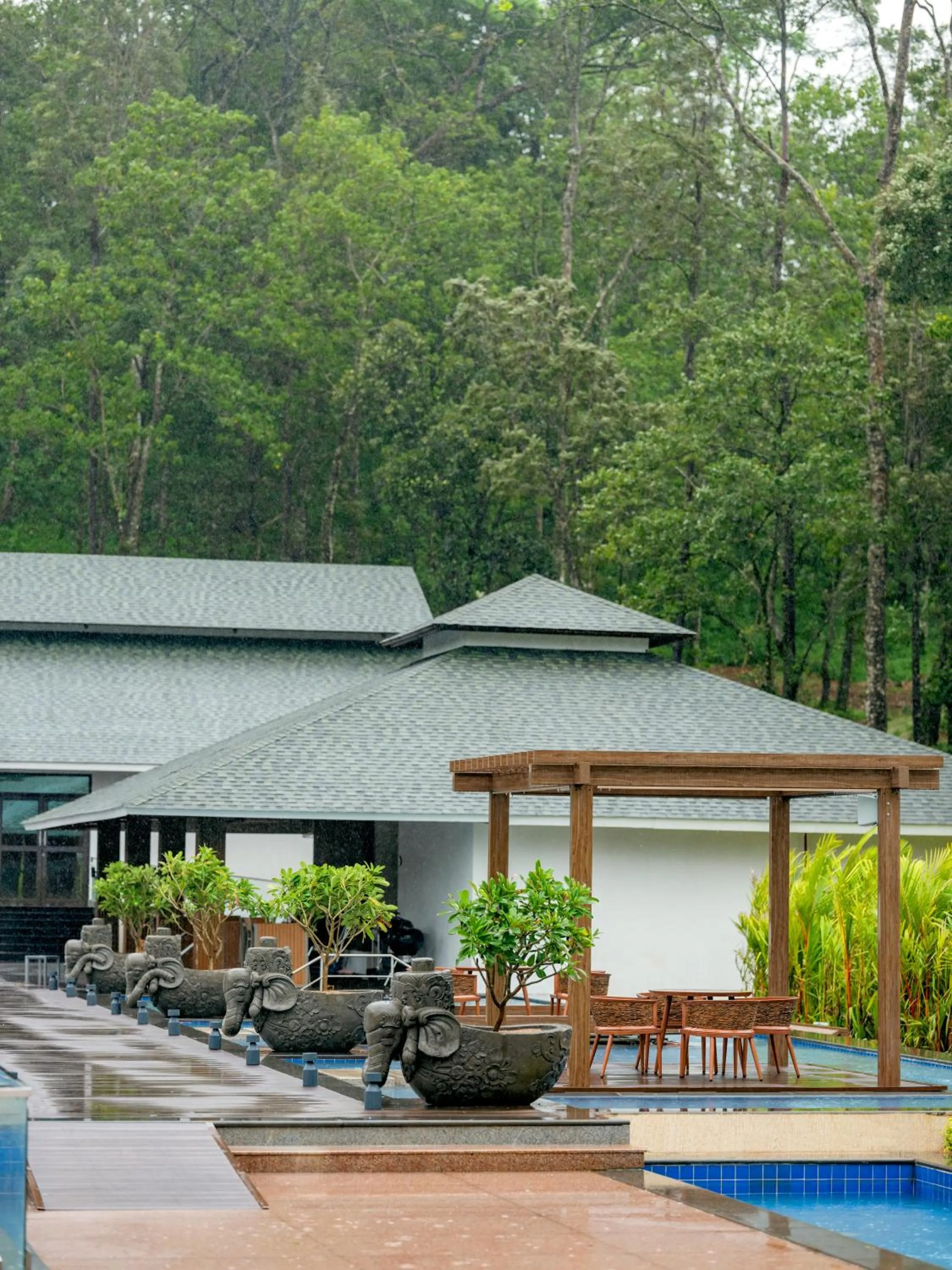 Pool view in Coorg Marriott Resort & Spa