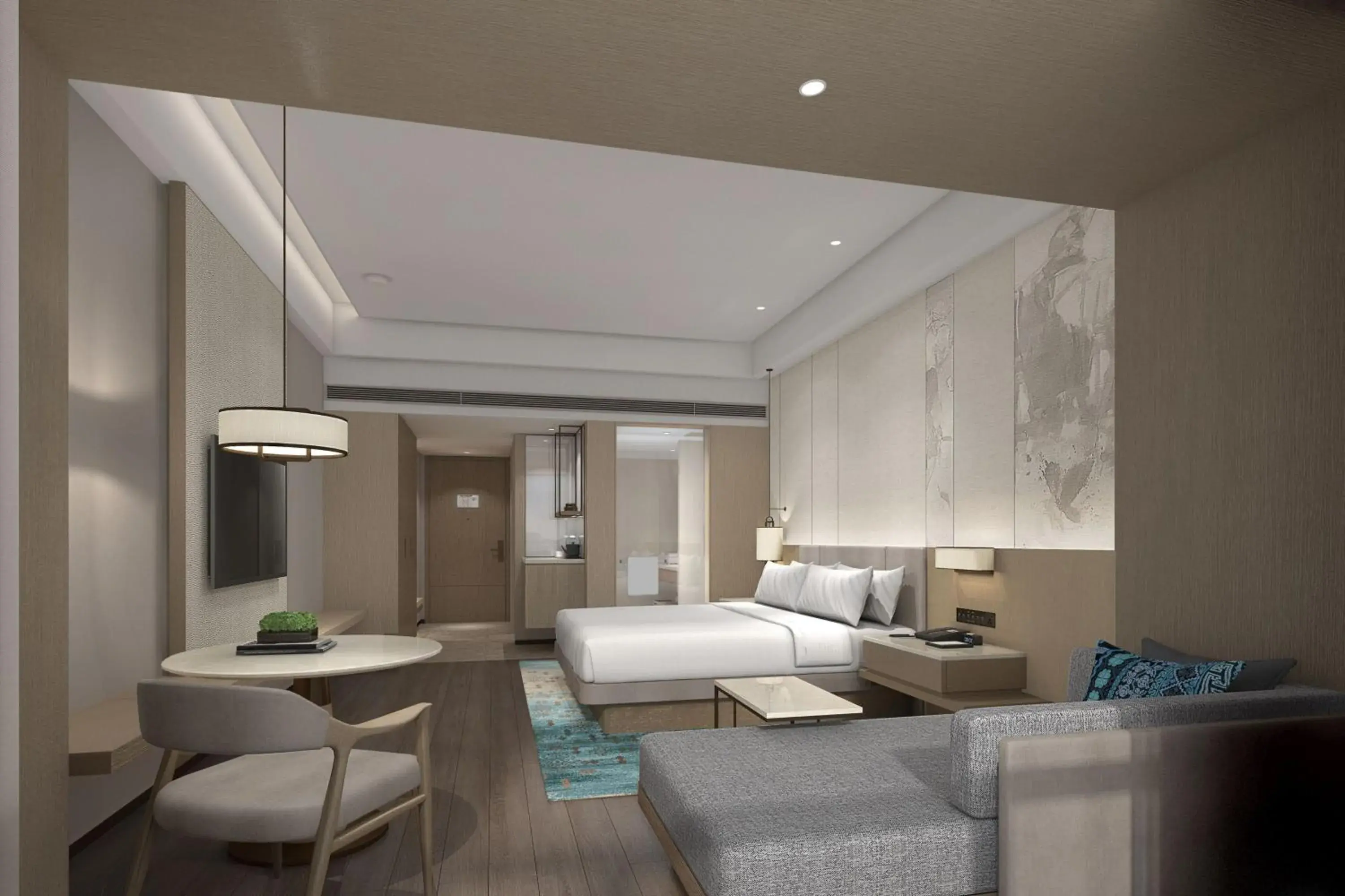 Photo of the whole room, Bed in Courtyard by Marriott Jiuzhaigou Photo of the whole room, Bed in Courtyard by Marriott Jiuzhaigou