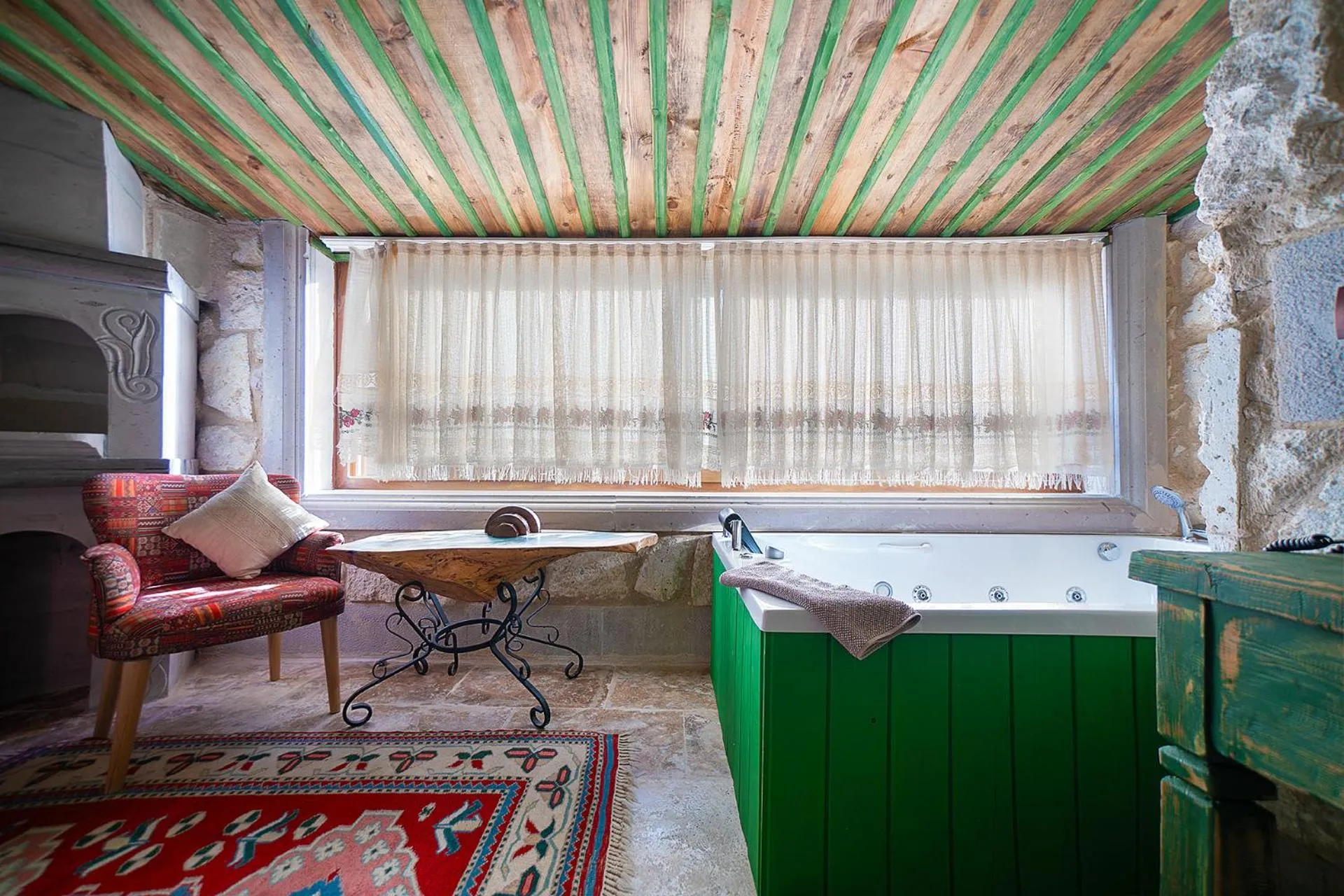 Seating area in Aysel Inn House