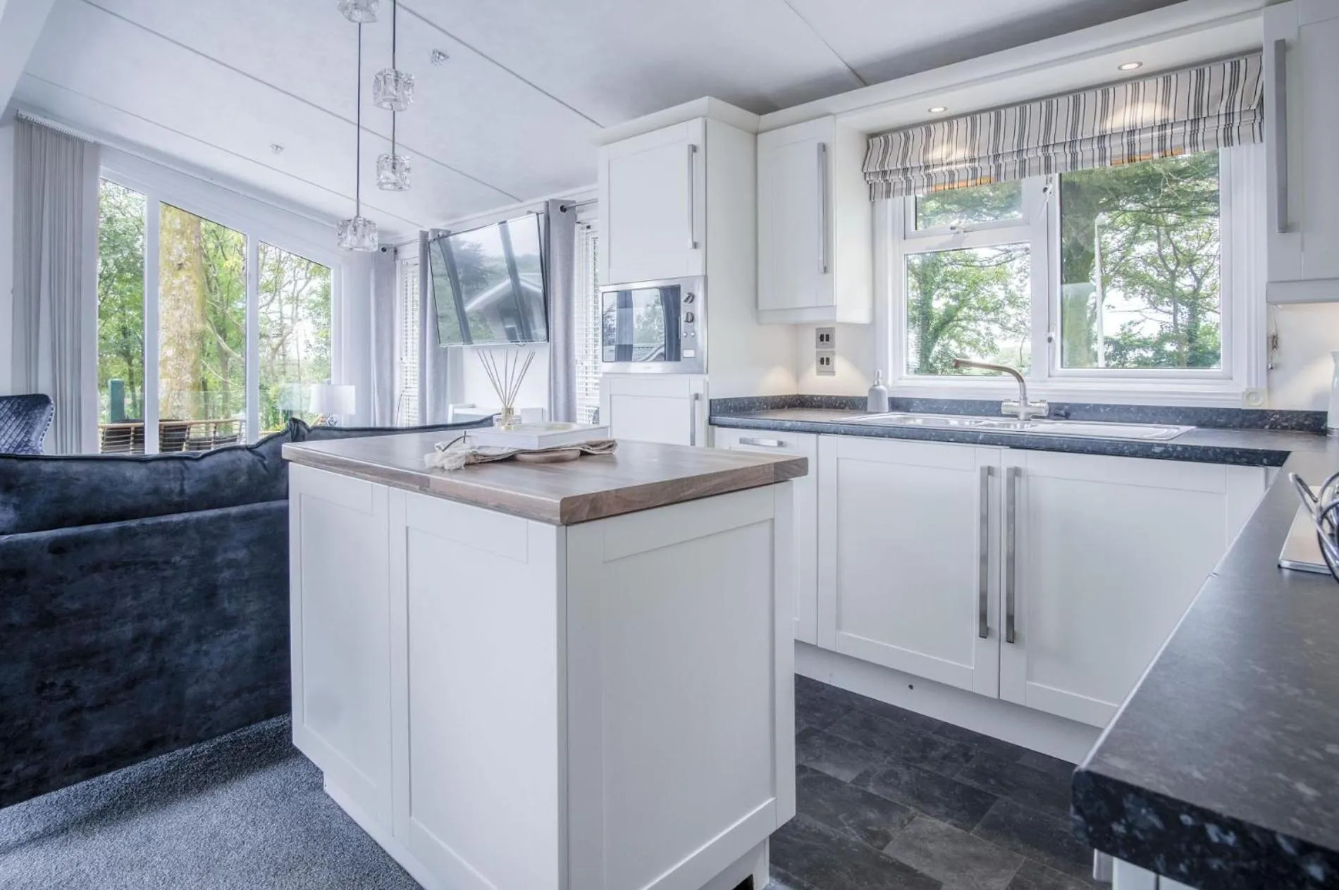 Floor plan in 1 Manor Lodge - 3 Bedroom Lodge - Pendine