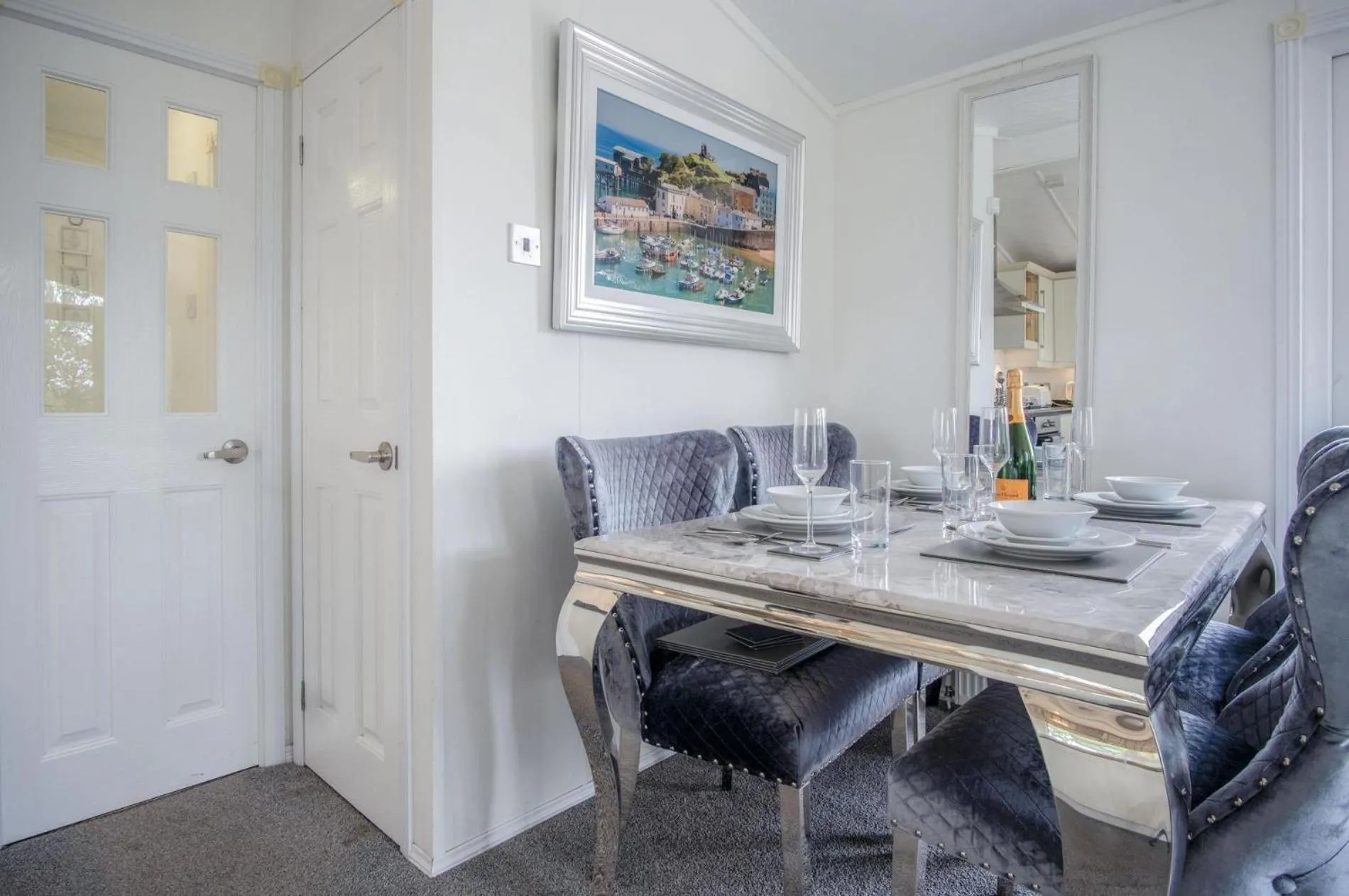 Floor plan in 1 Manor Lodge - 3 Bedroom Lodge - Pendine