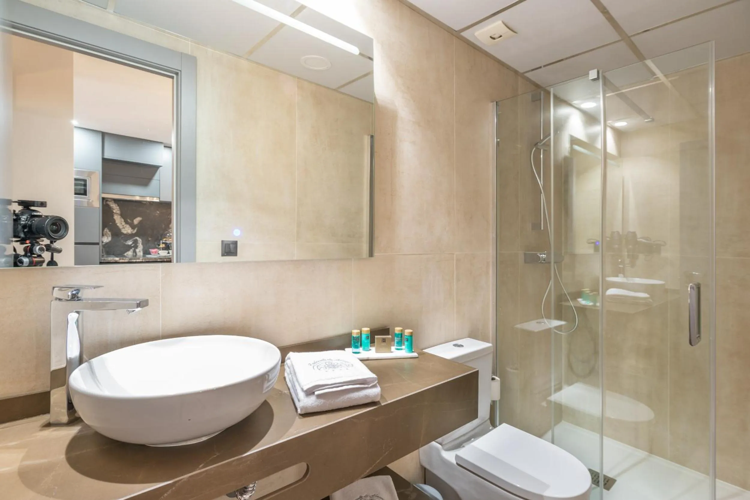 Shower in Palacete de Álamos Apartamentos