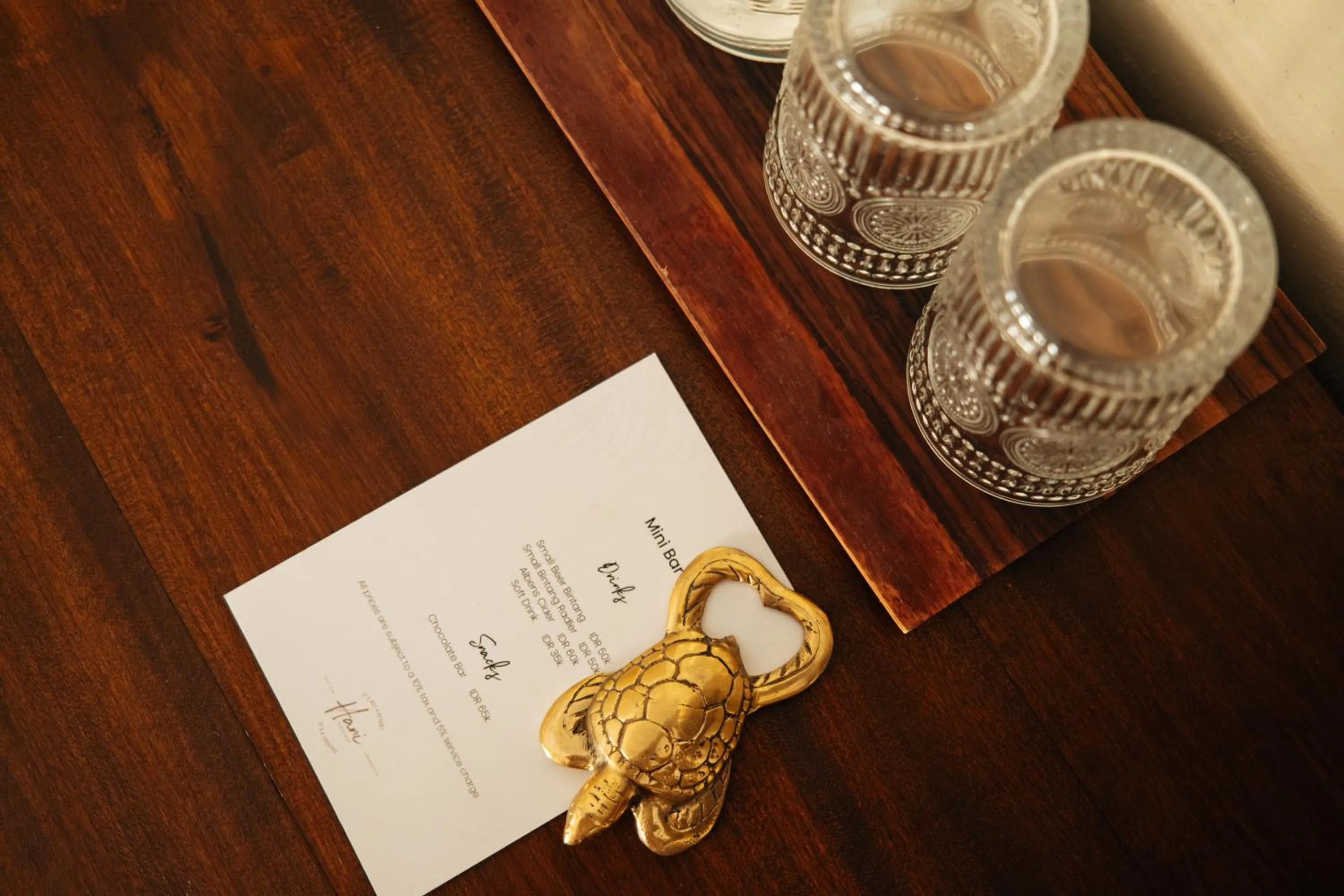 Food and drinks in Hani Hideaway