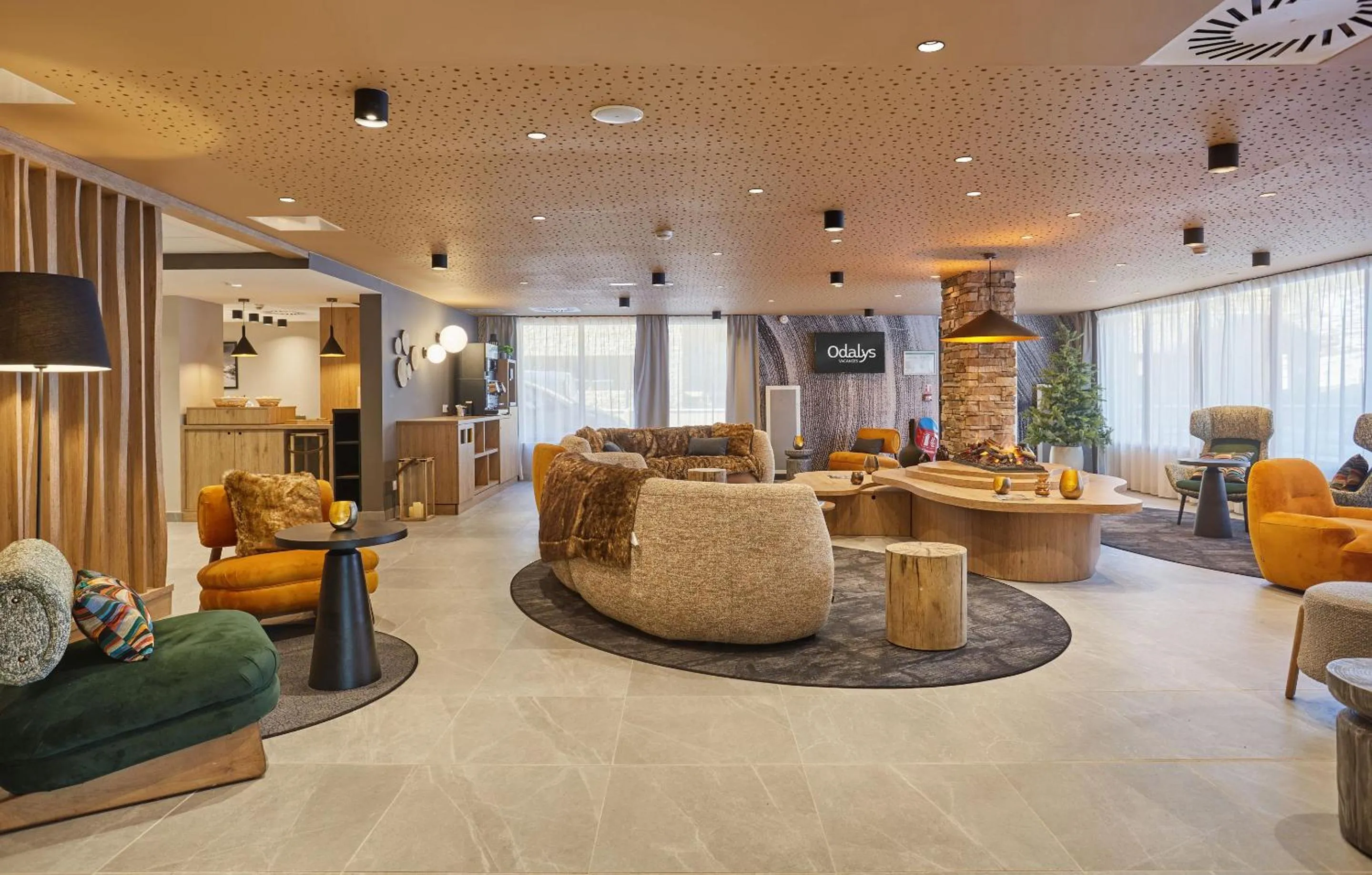 Lobby or reception in Résidence Odalys Le Mont d'Auron