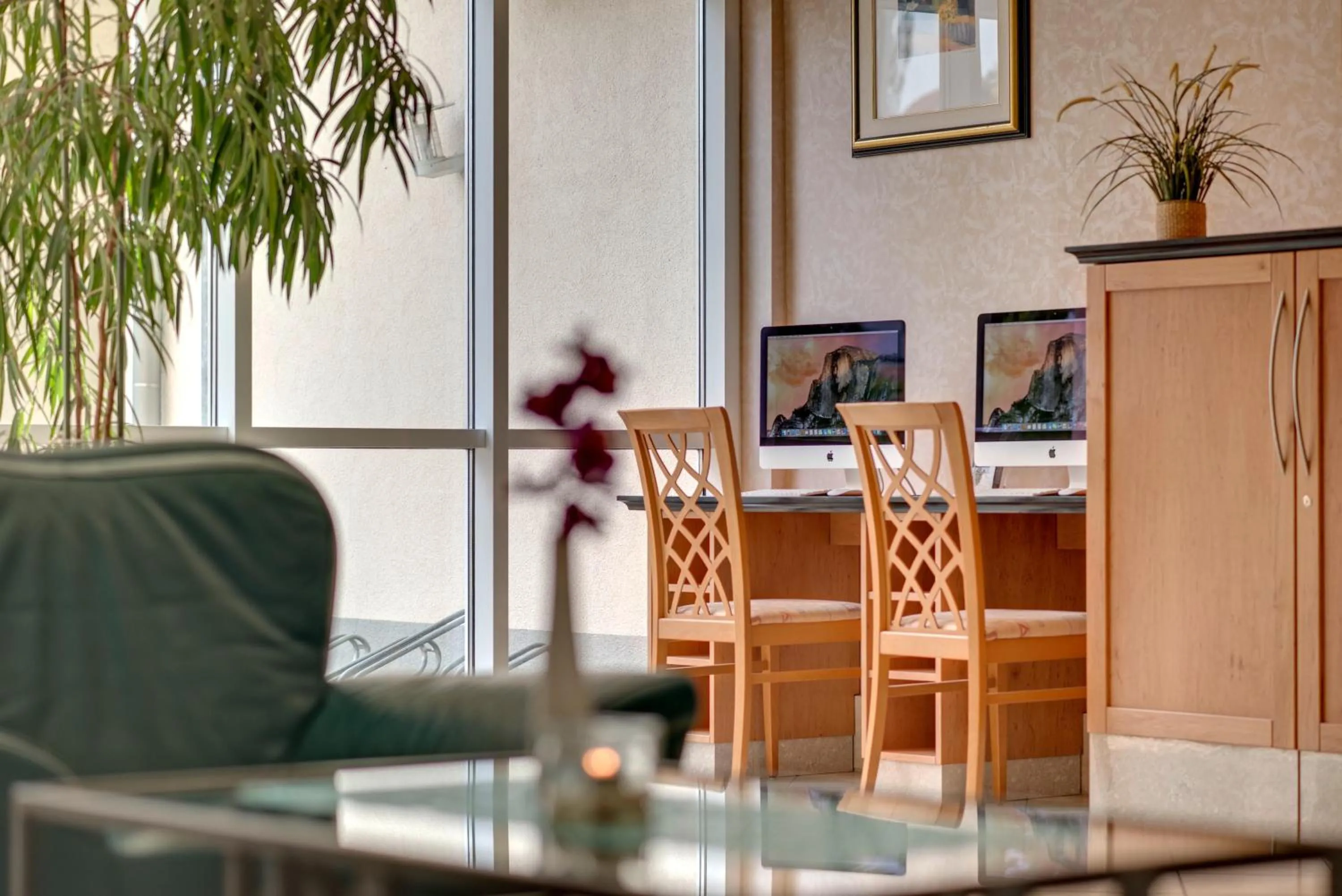 Lobby or reception in Hotel Aquamarin